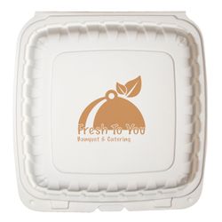 9" x 9" Eco-Friendly Takeout Container