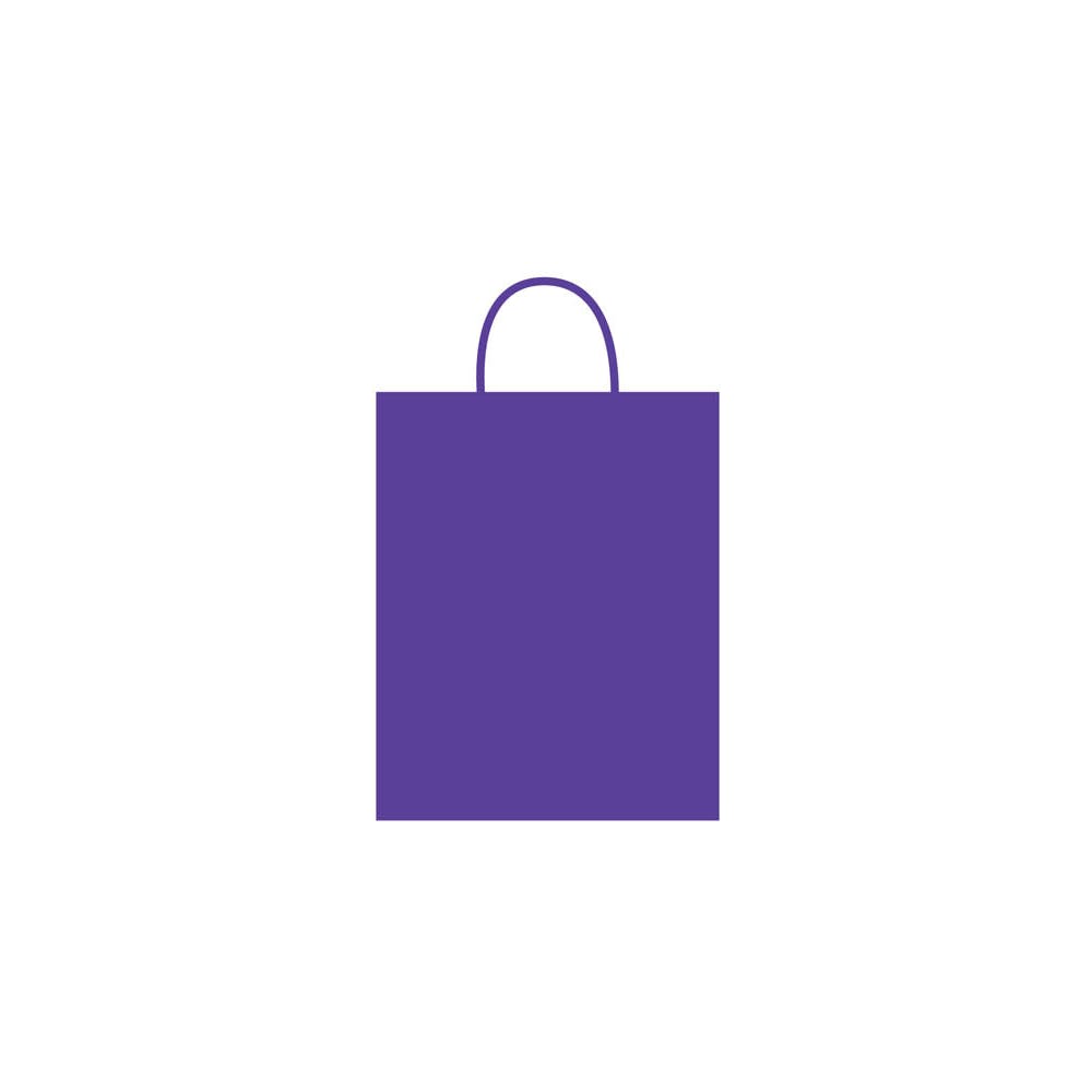 Large Gift Bags - Bright Purple 10.5" x 13" x 5.5" 3
