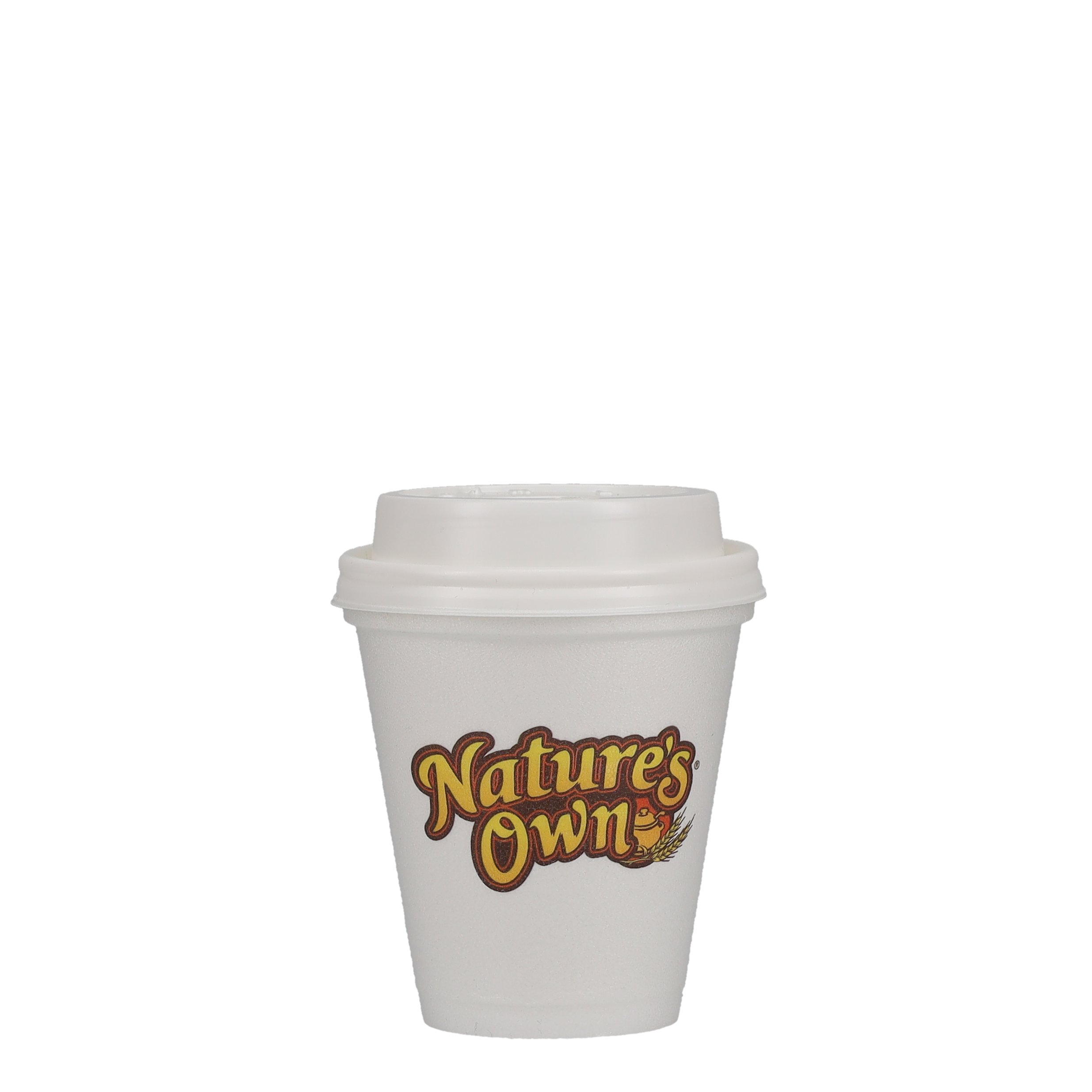 8 oz Foam Cup Domed Lid White 5
