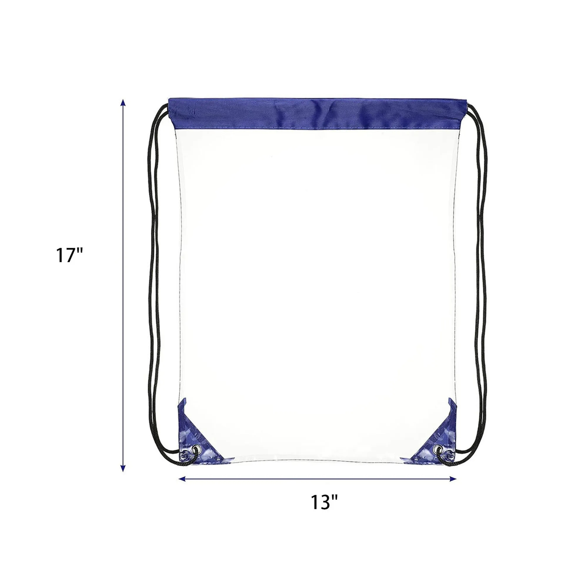 Waterproof Clear Plastic Drawstring Backpack 11