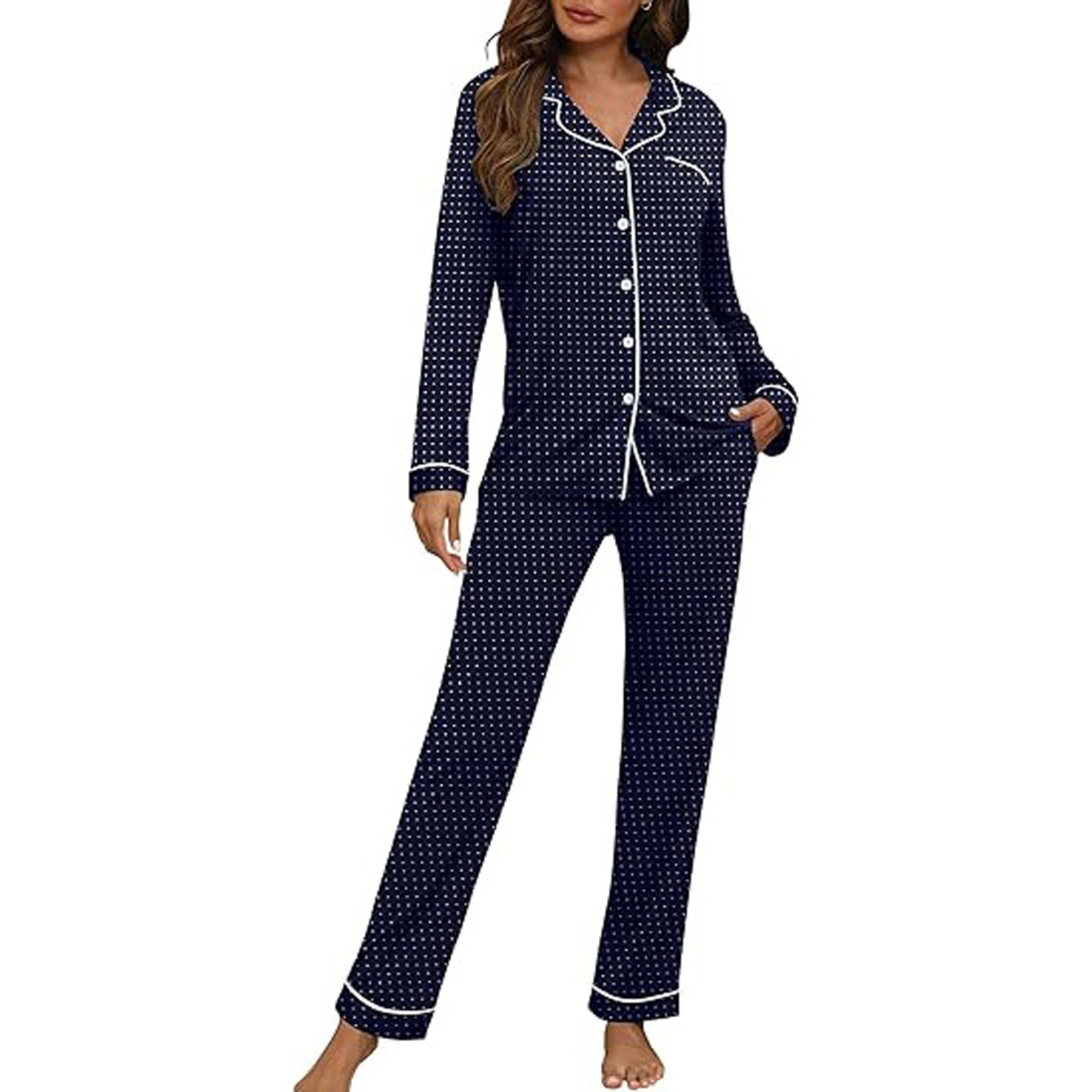 Women's Long Sleeve Pajama Set 17