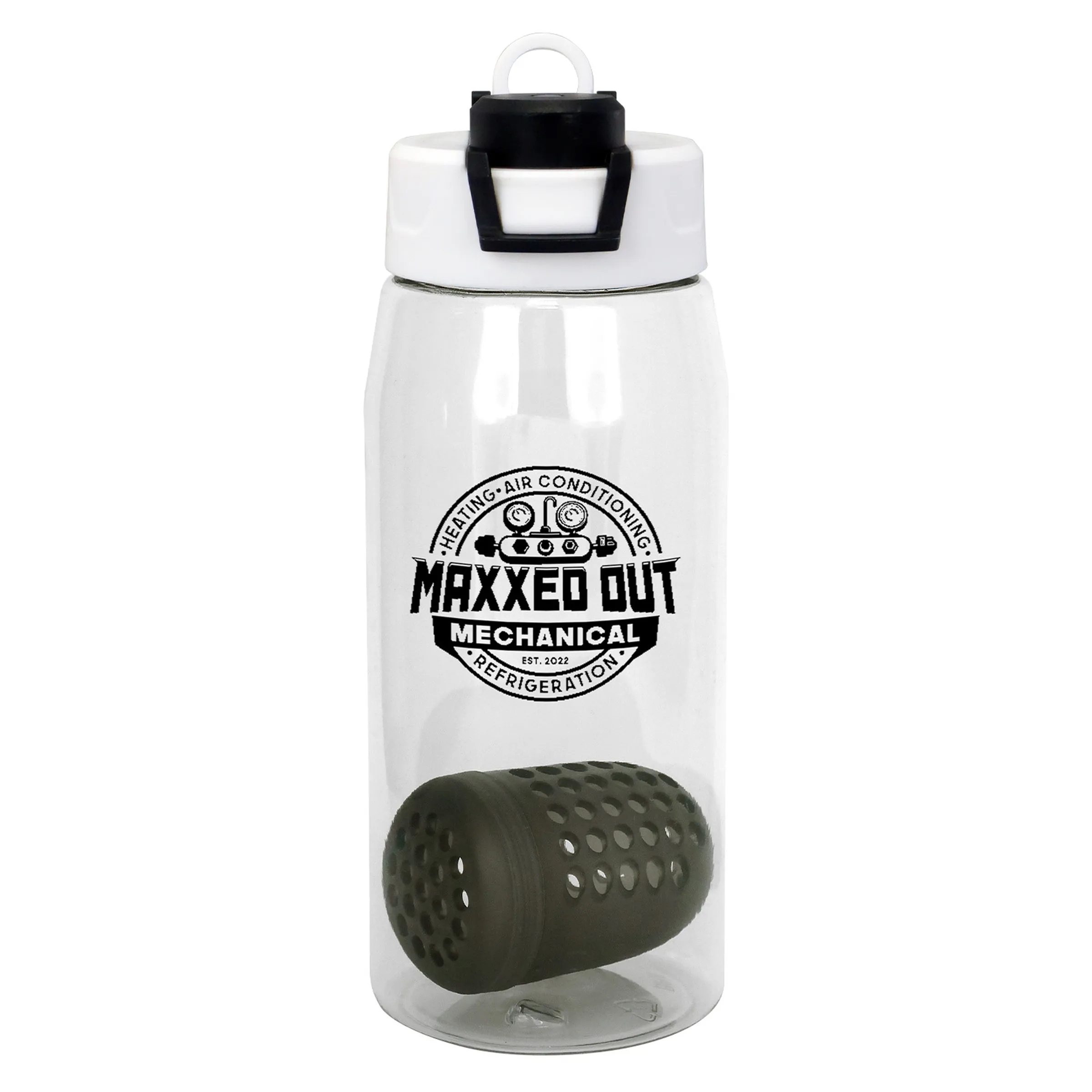 Two Tone Pop Up 25 oz. Recycled Bottle with Floating Infuser 2