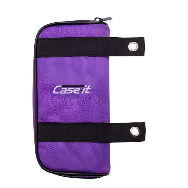 Case-It Pouch Zippered Pencil Case - Clear Purple 3