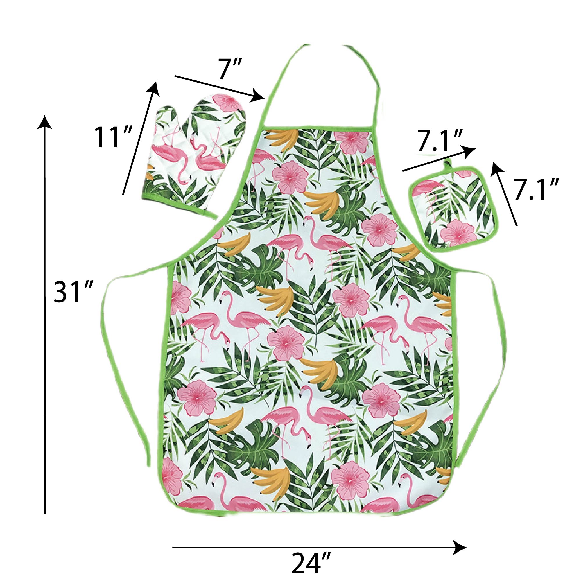 Brightly Colored Apron and Utensil Set 7