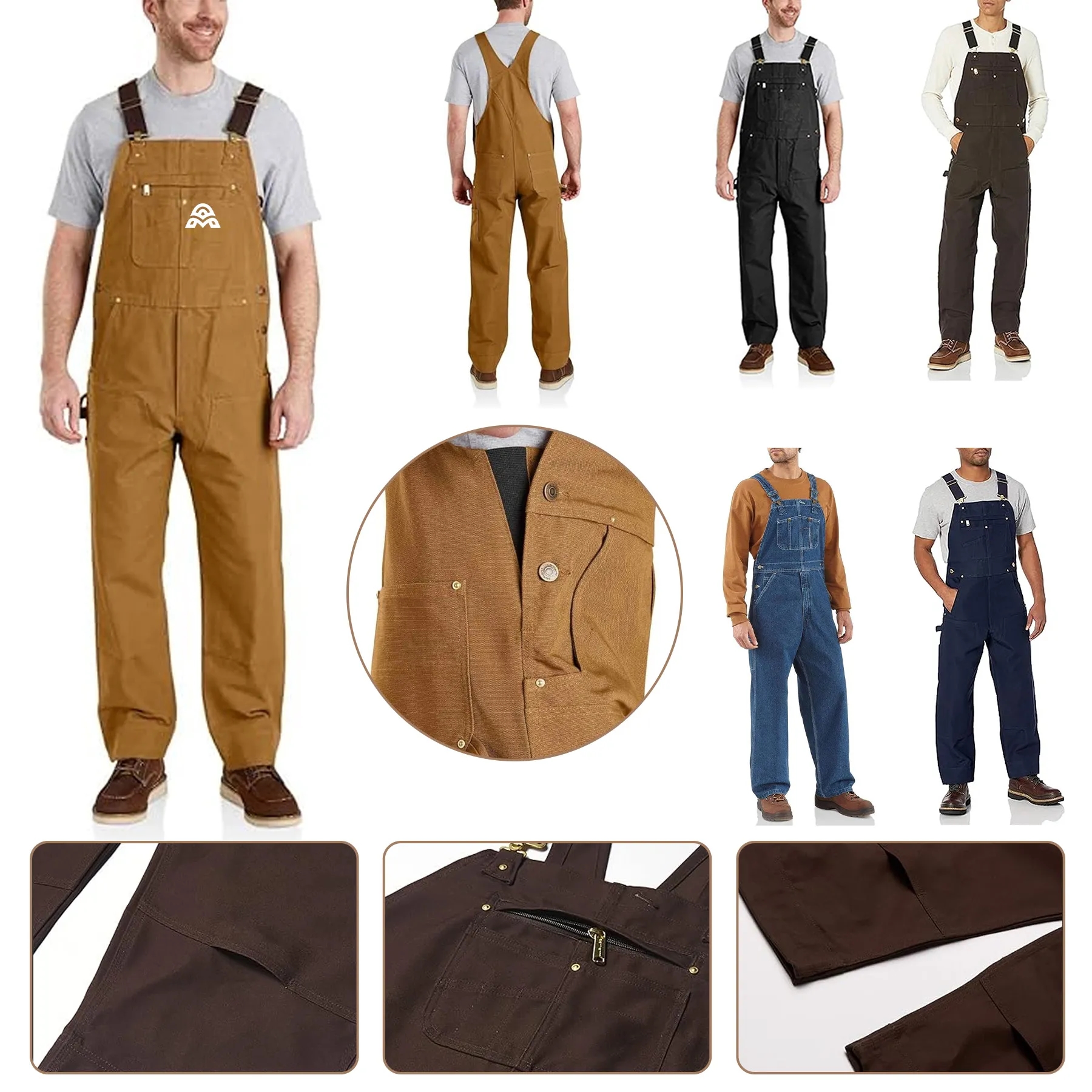 Adjustable Work Bib Overalls 6