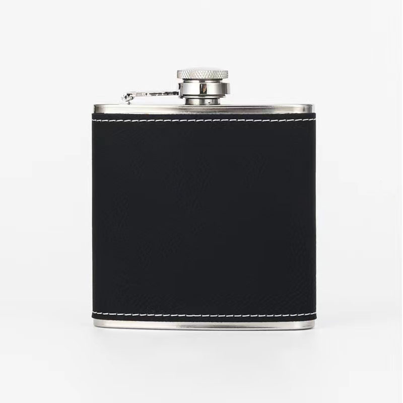 Stainless Steel Wrapped Hip Flask 10