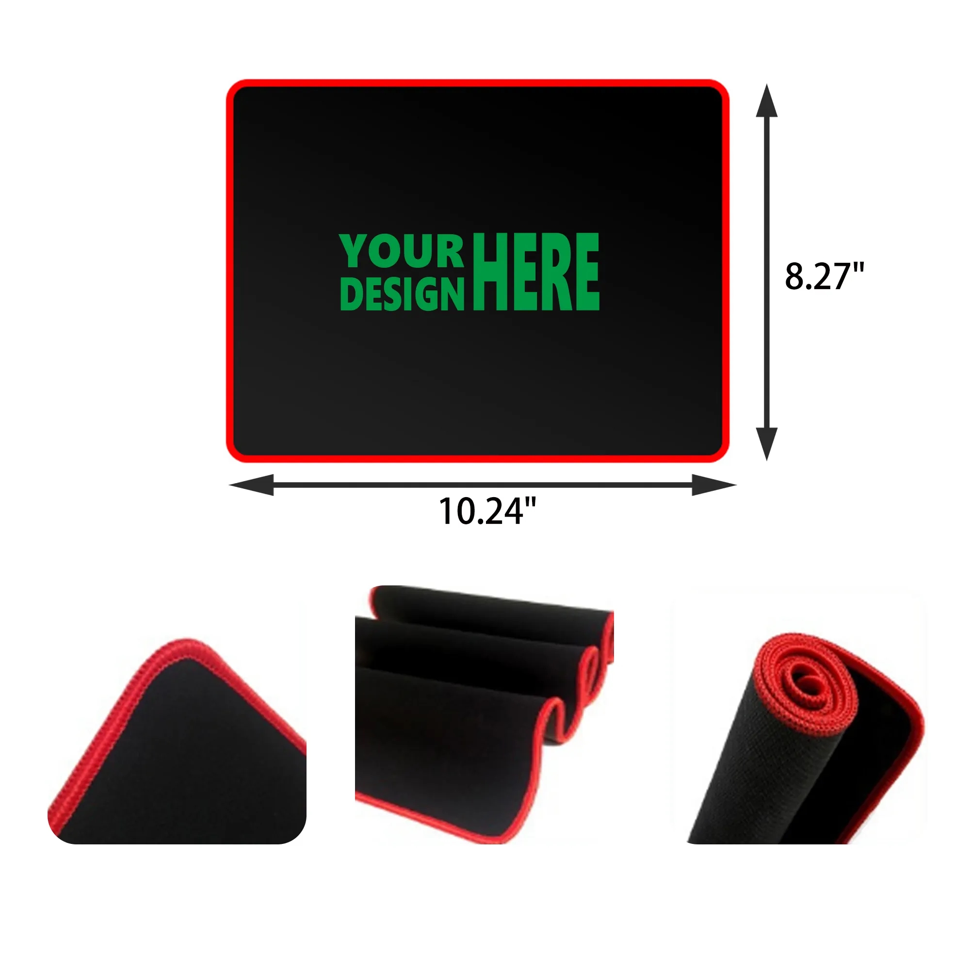 MOQ 50 PCS Non Slip Rubber Mouse Pad 6