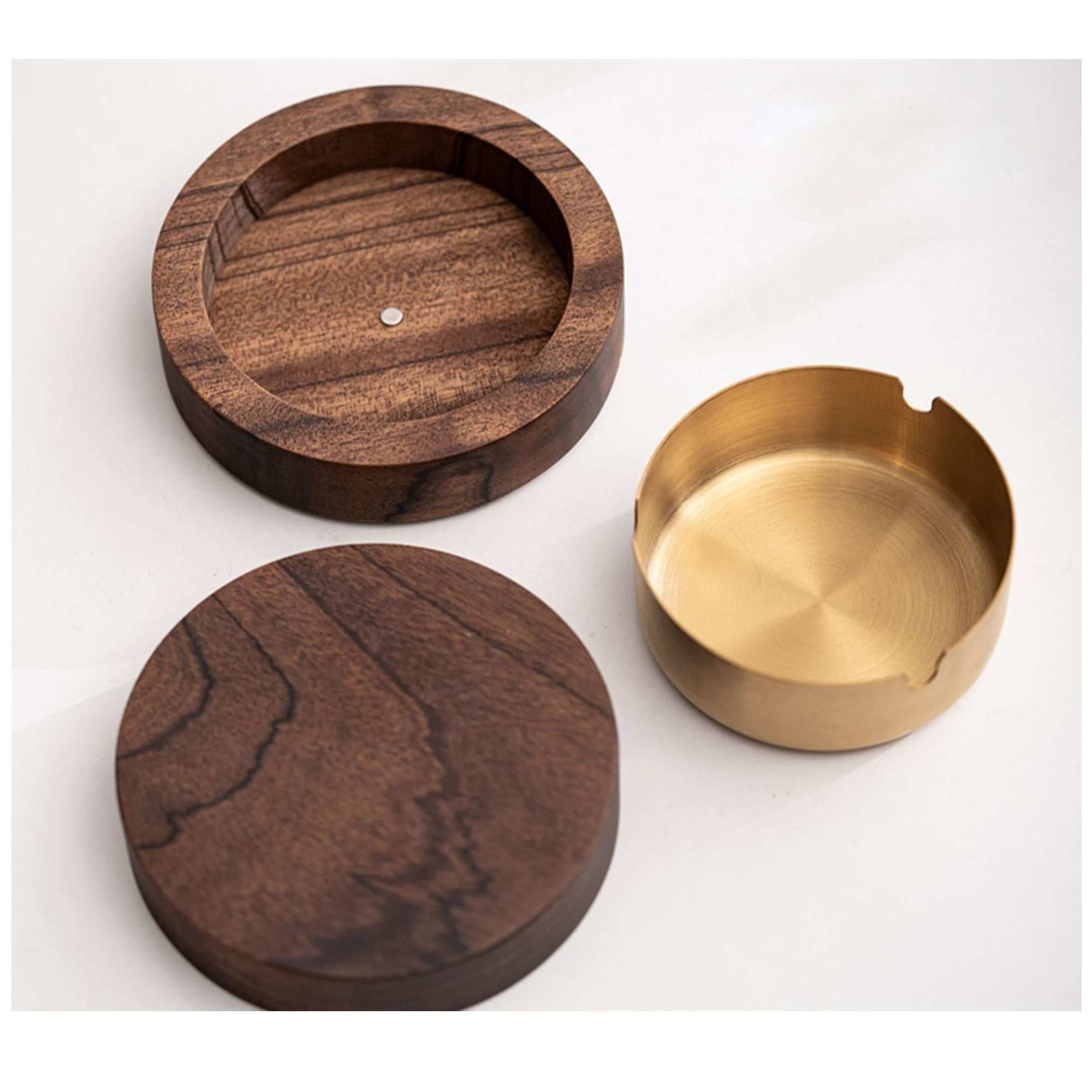 Walnut Creative Home Living Room With Covered Ashtray 9