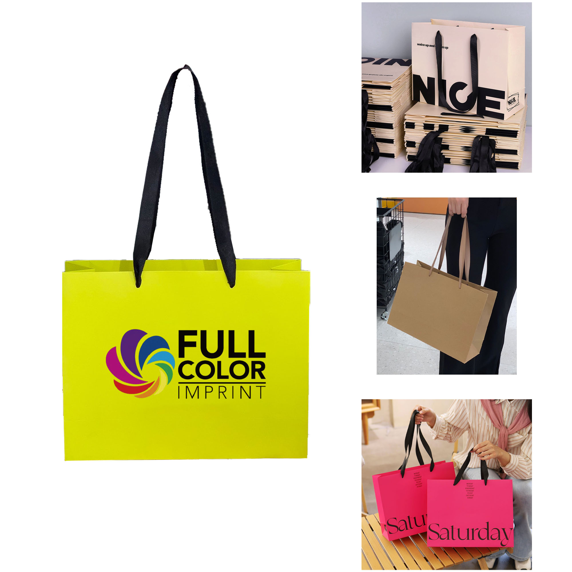MOQ 50 pcs Gift Bags With Logo 4