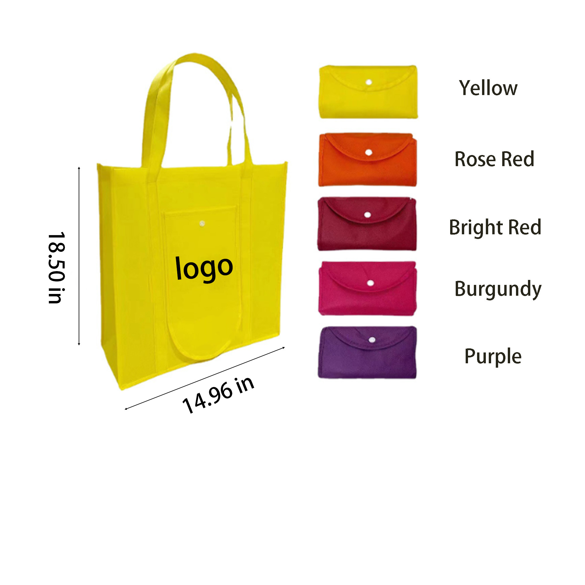 Non-woven Fabric Foldable Shopping Bags 3