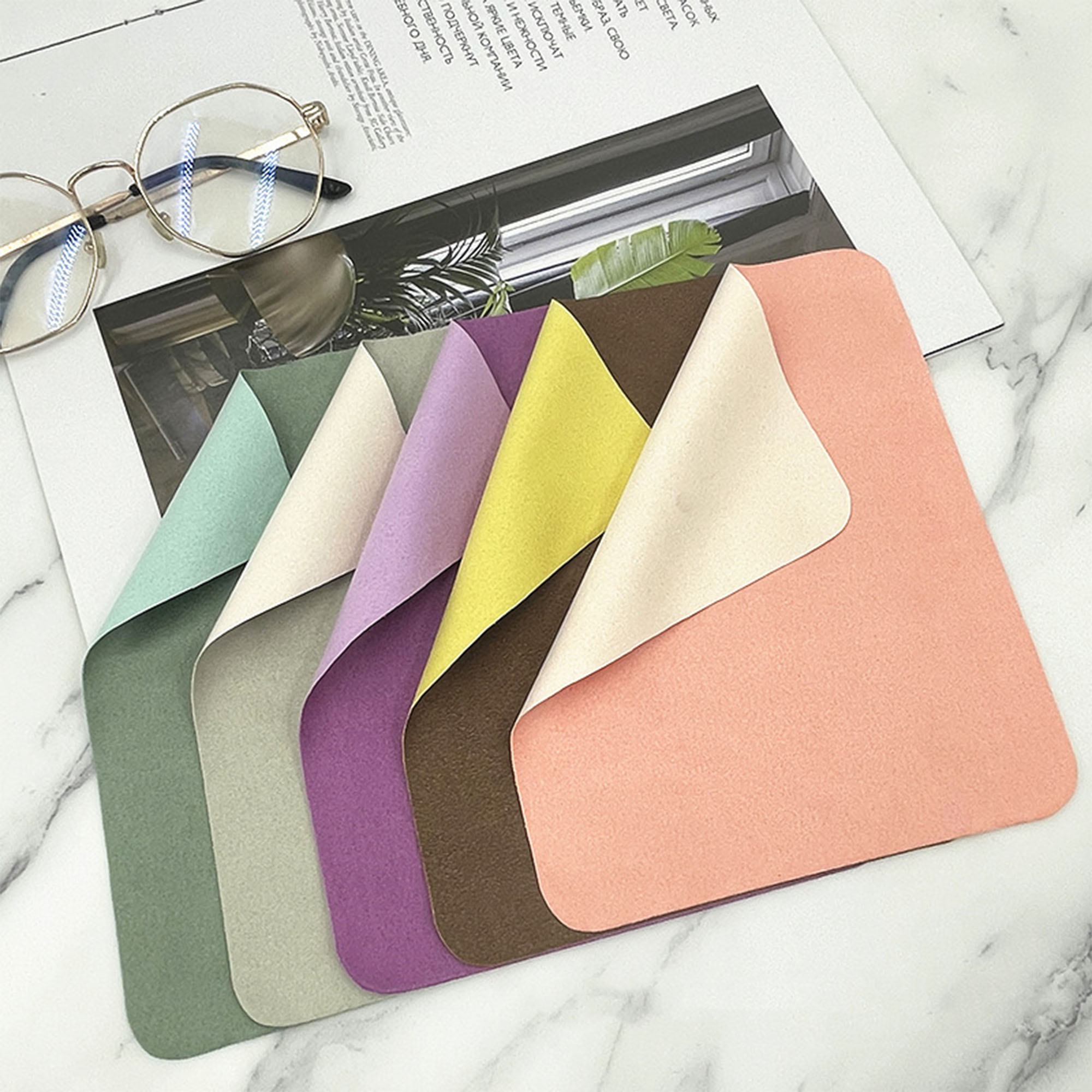 Custom Suede-Feel Eyeglass & Screen Cleaning Cloth 8
