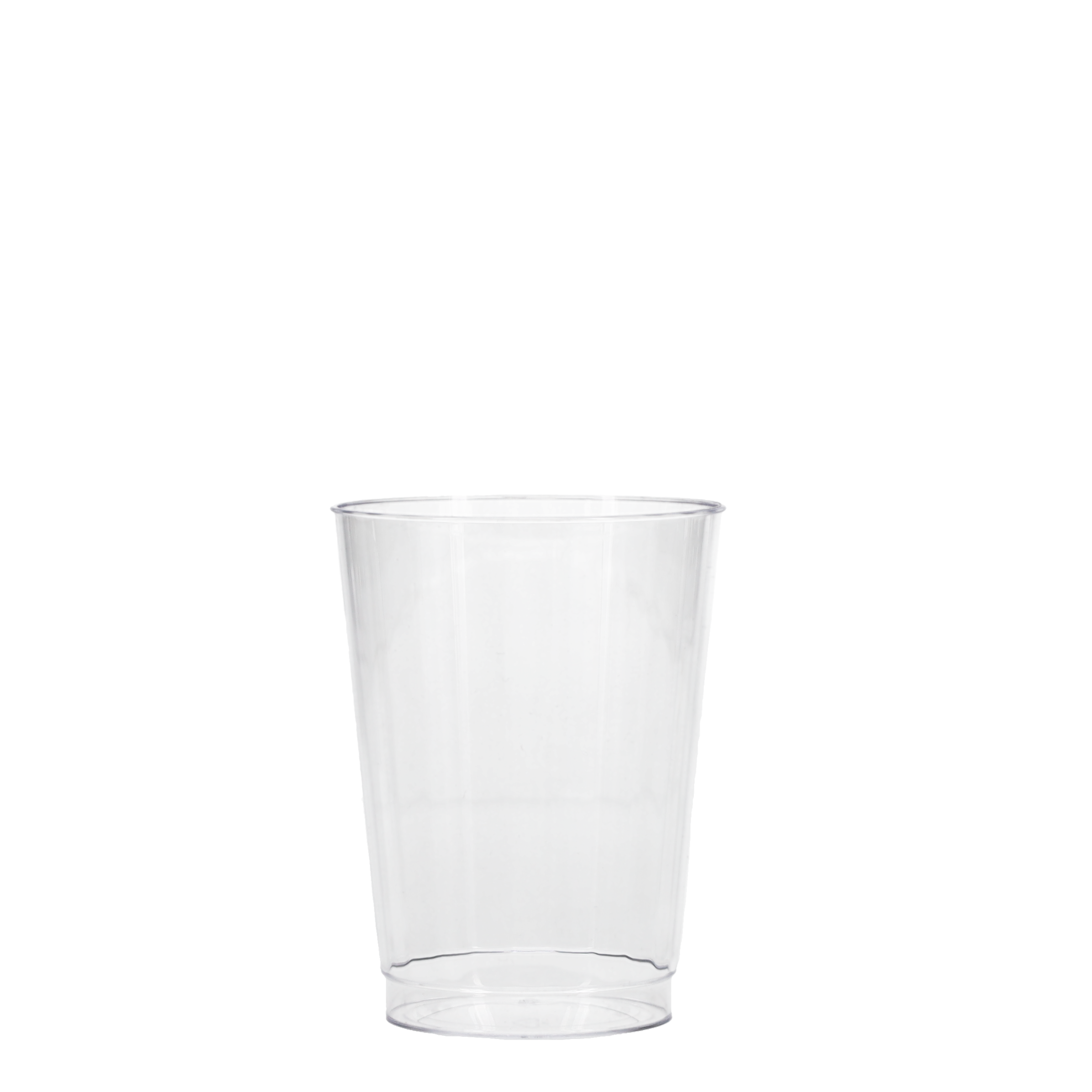10 oz Hard Plastic Fluted Cup Clear Tradition Print 5