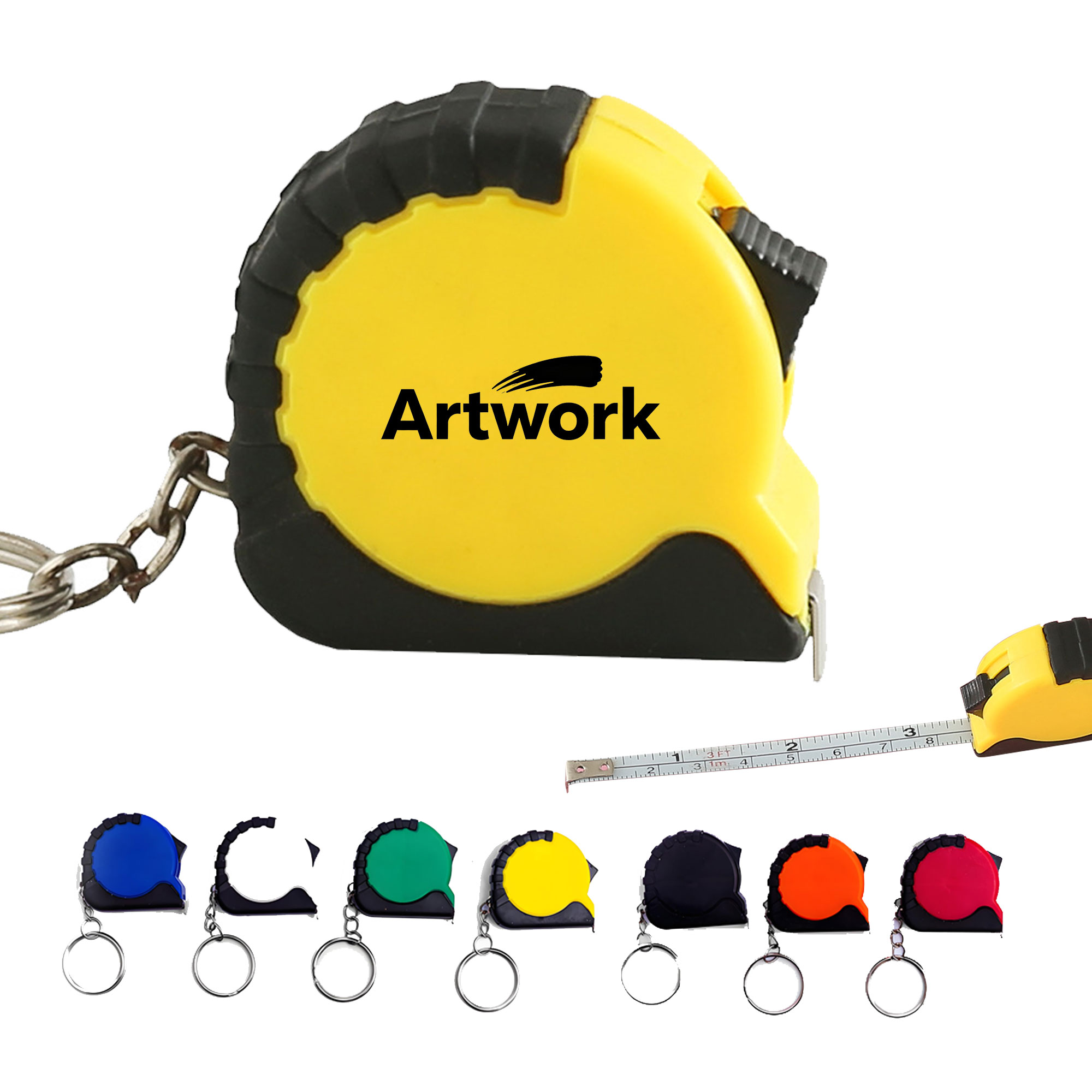 3ft Mini Tape Measure Keychain