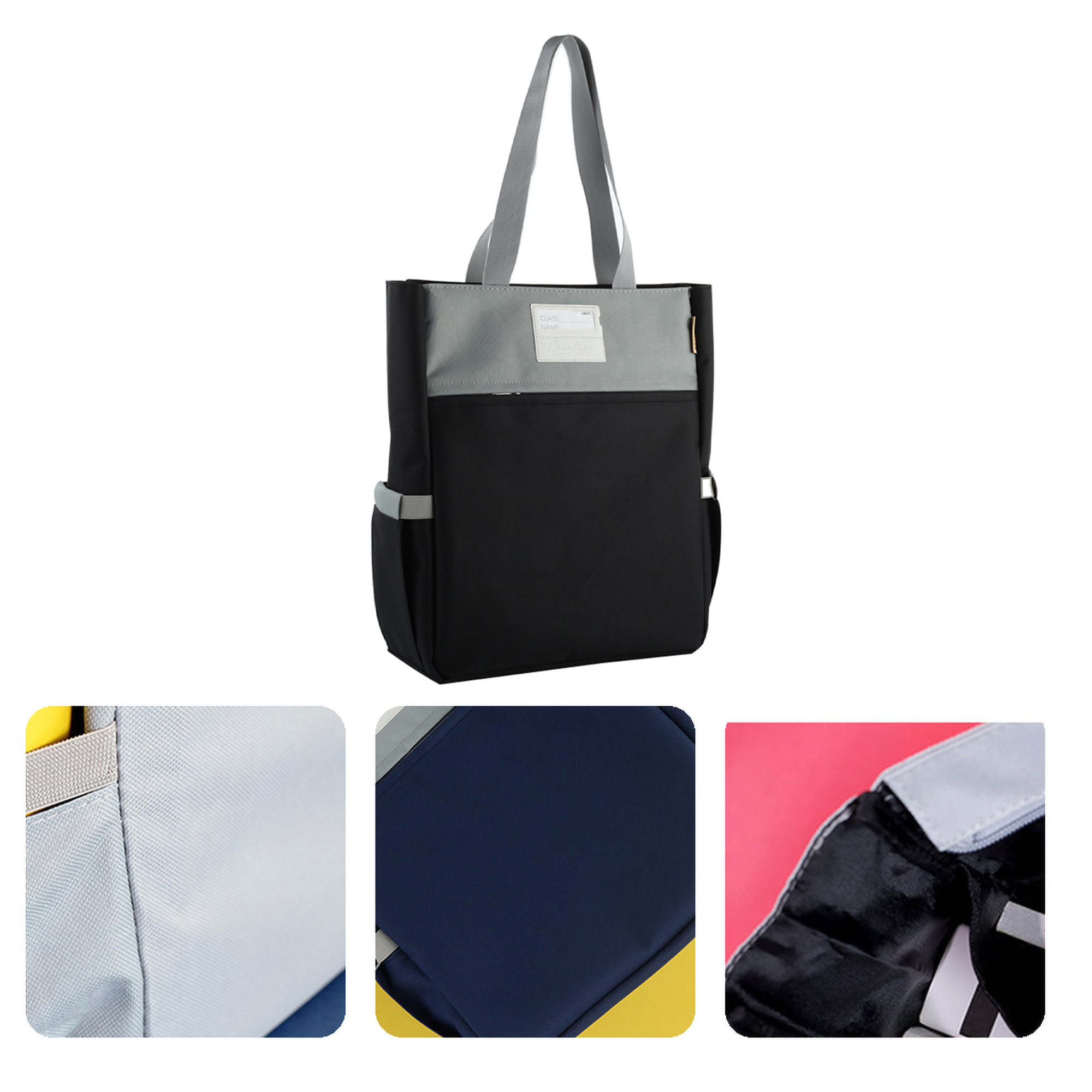 Roomy Student Canvas Book Tote 2