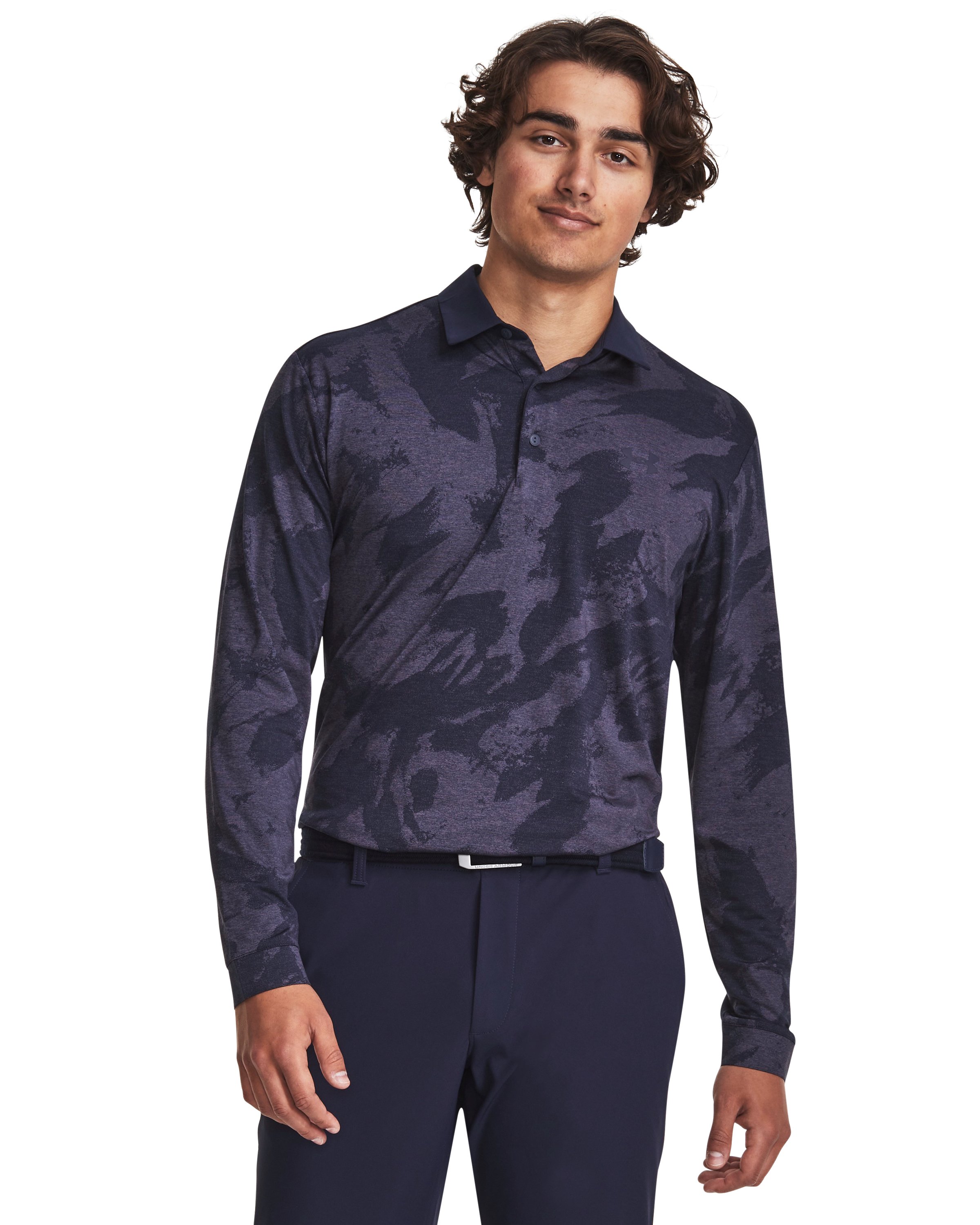 UA Playoff Jacquard Men's Long Sleeve Polo 7