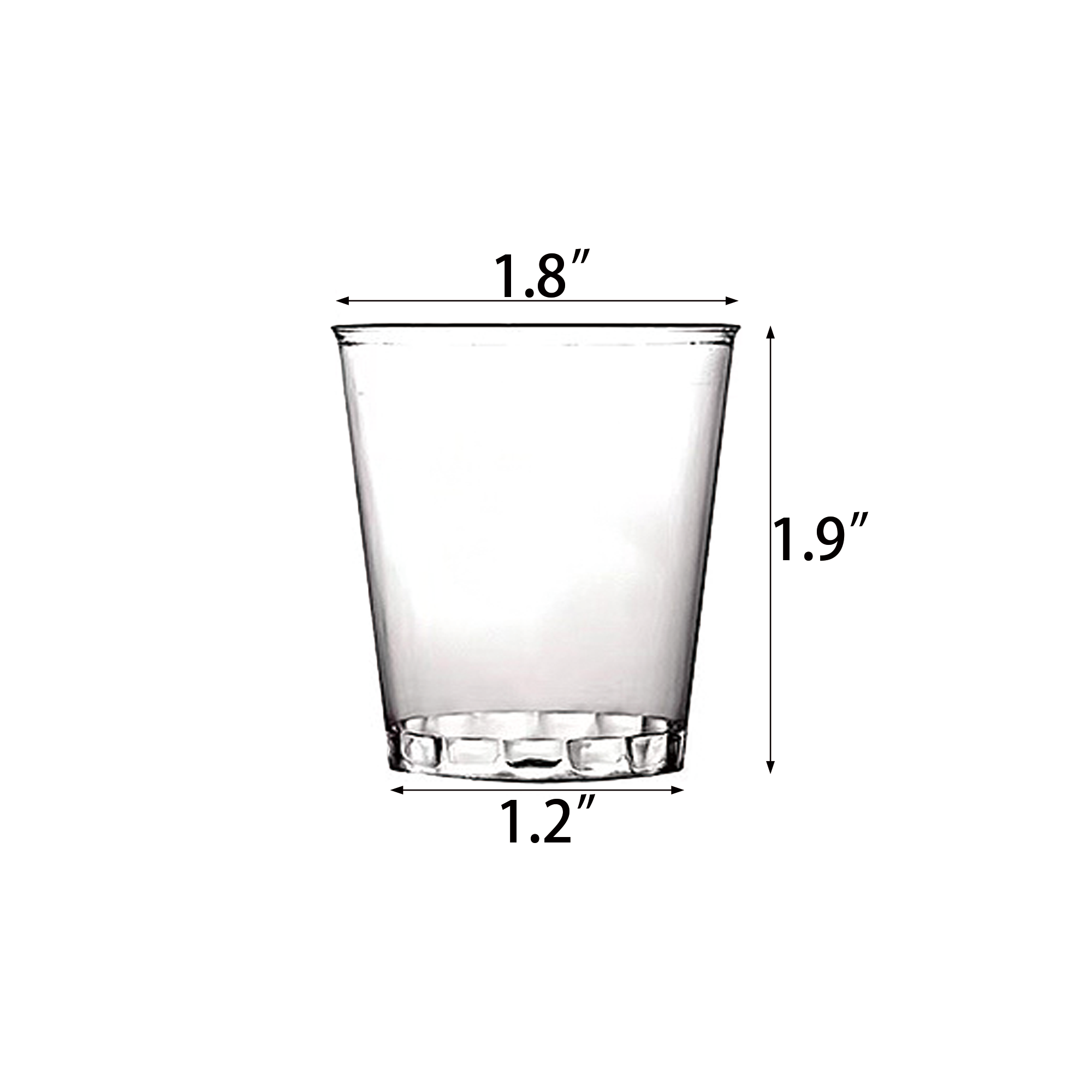 1 OZ Disposable Clear Tasting Cup 3