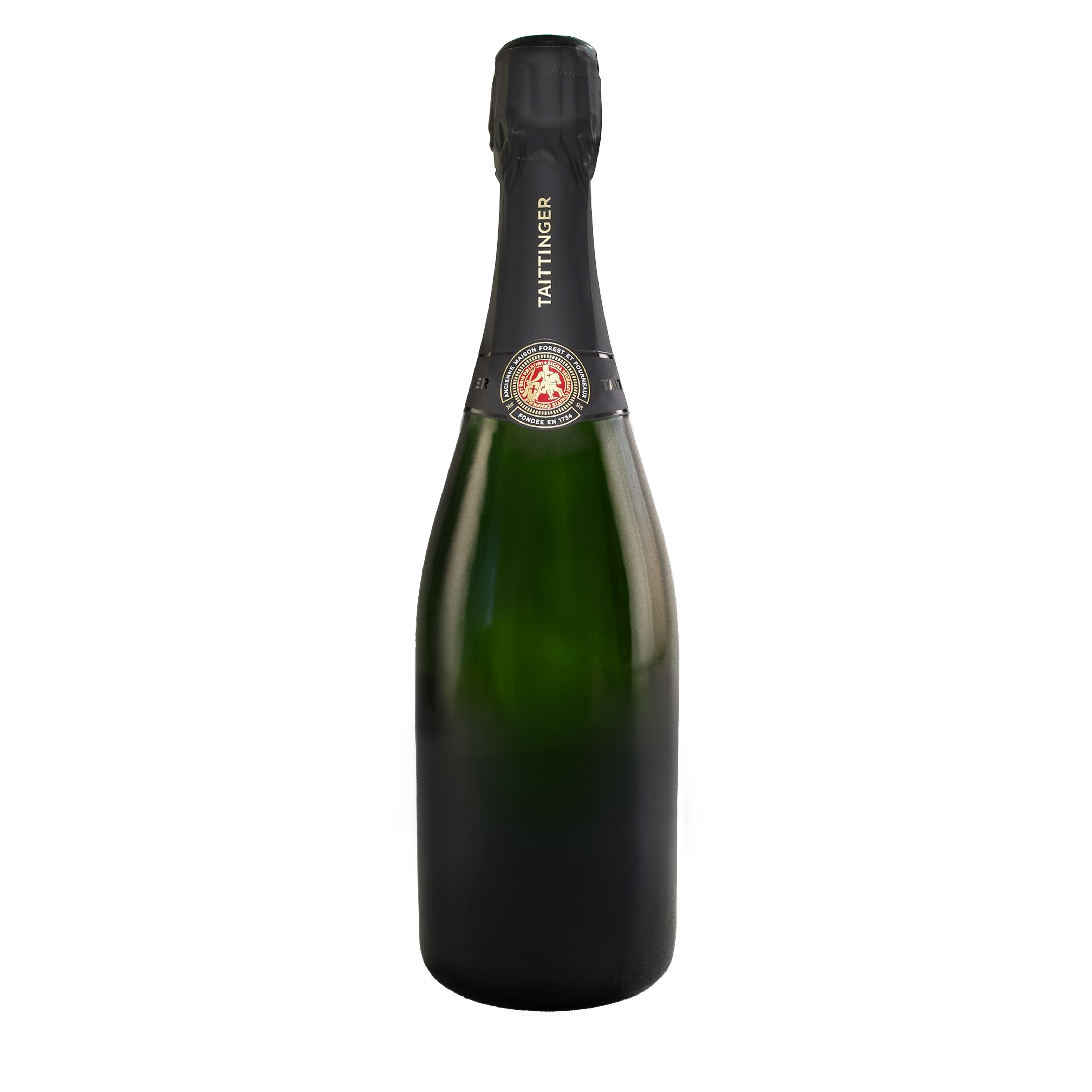 Etched Taittinger Brut La Française Champagne Bottle 11