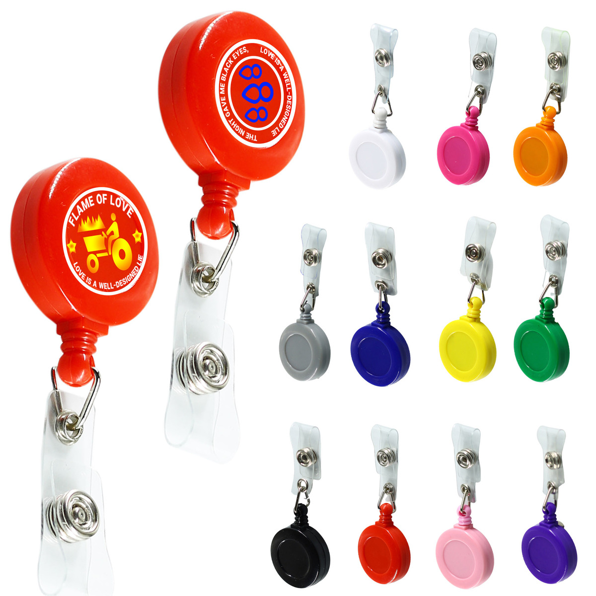 Retractable Badge Holder With Clip
