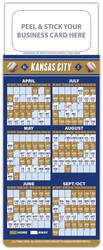 Baseball Schedule Magnet - Peel and Stick Business Card (3.5x9)