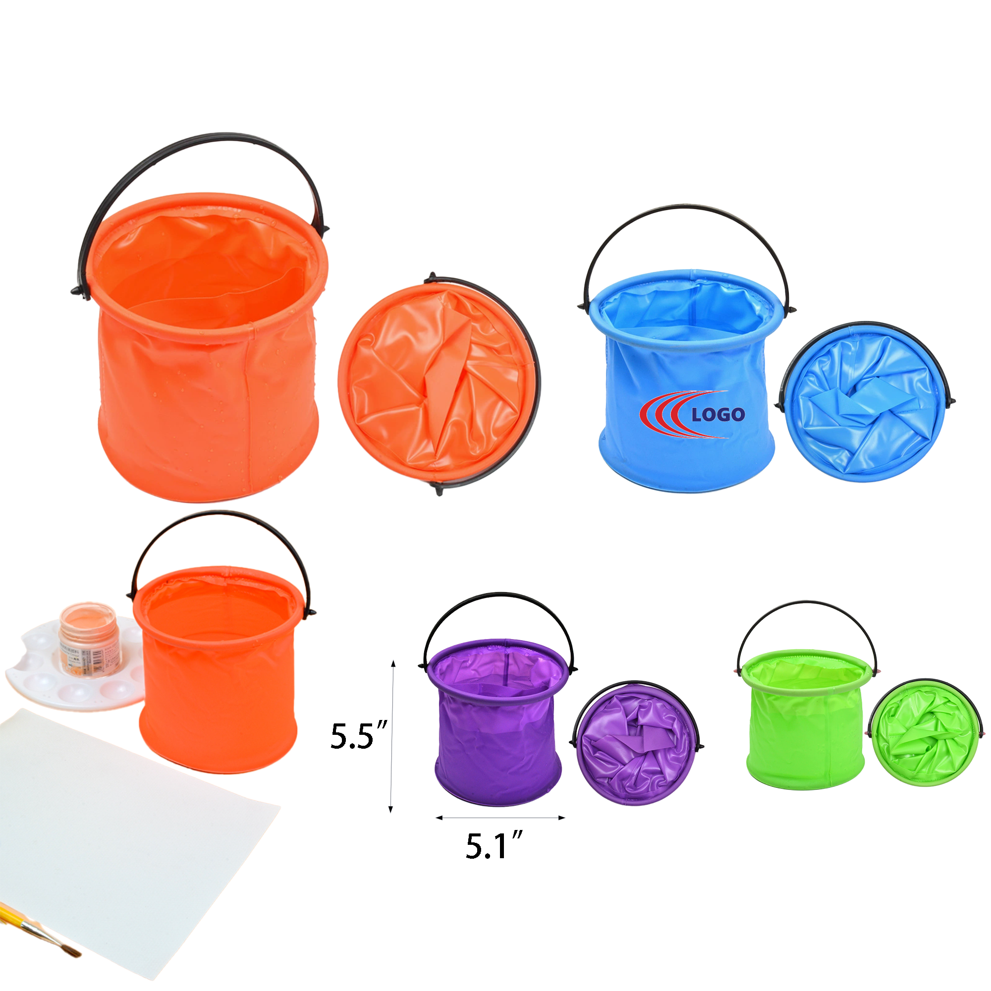 Folding Bucket With Compartments 3