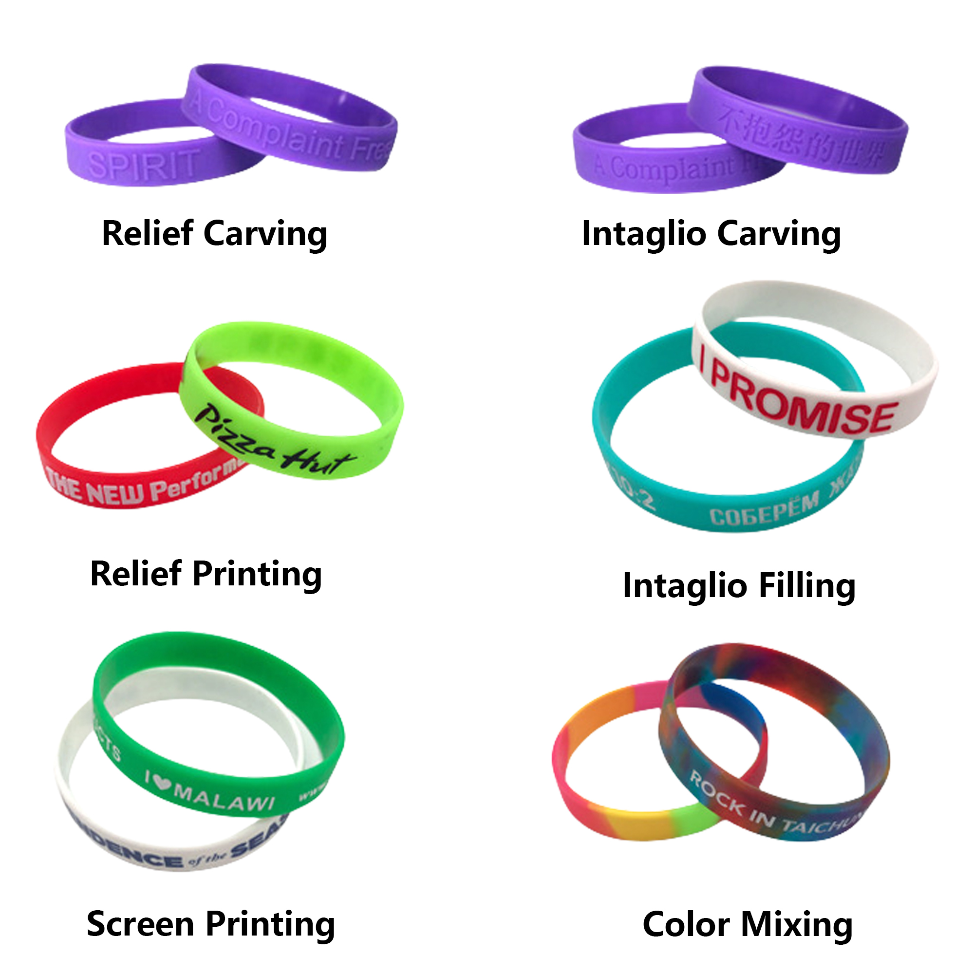 Branded Silicone Wristbands MOQ50 6