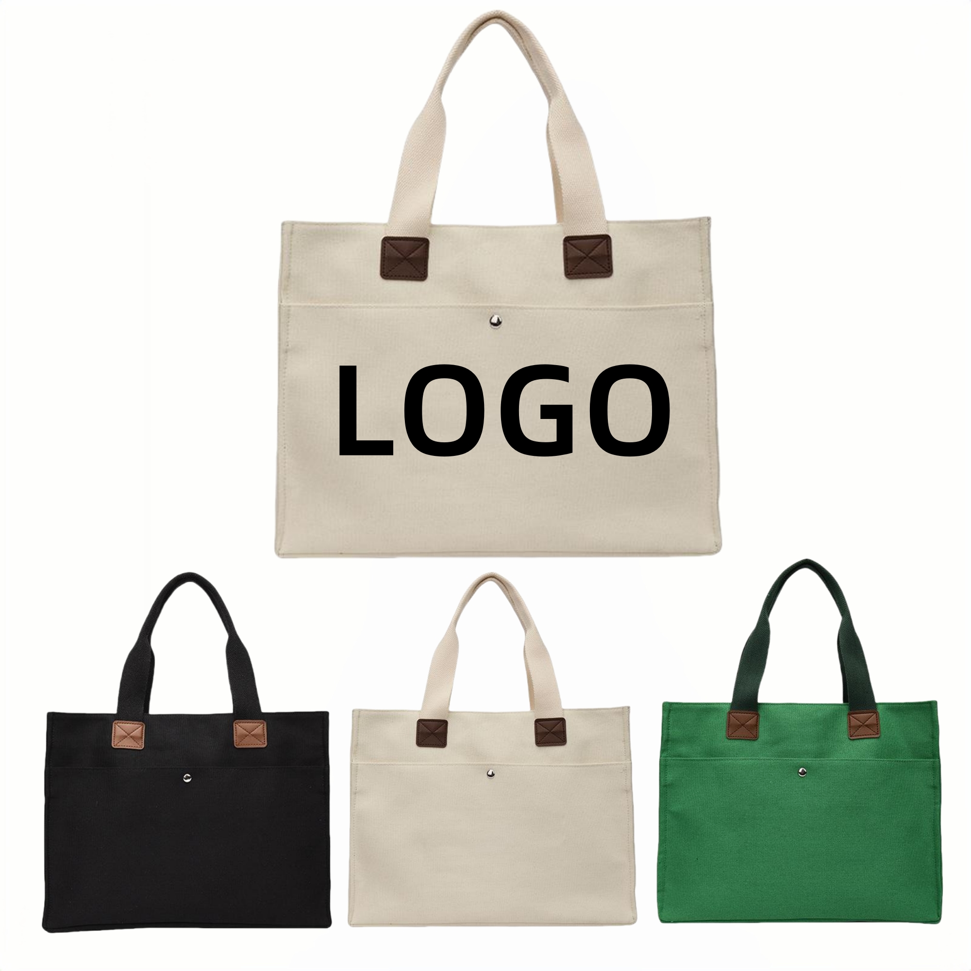Canvas Tote Bag, custom tote bag with logo imprint 3