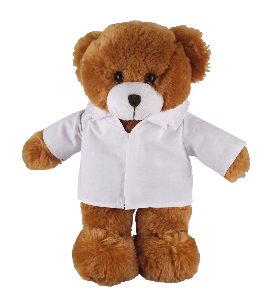 Soft Plush Stuffed Mocha Teddy Bear in doctor's jacket DJBR001
