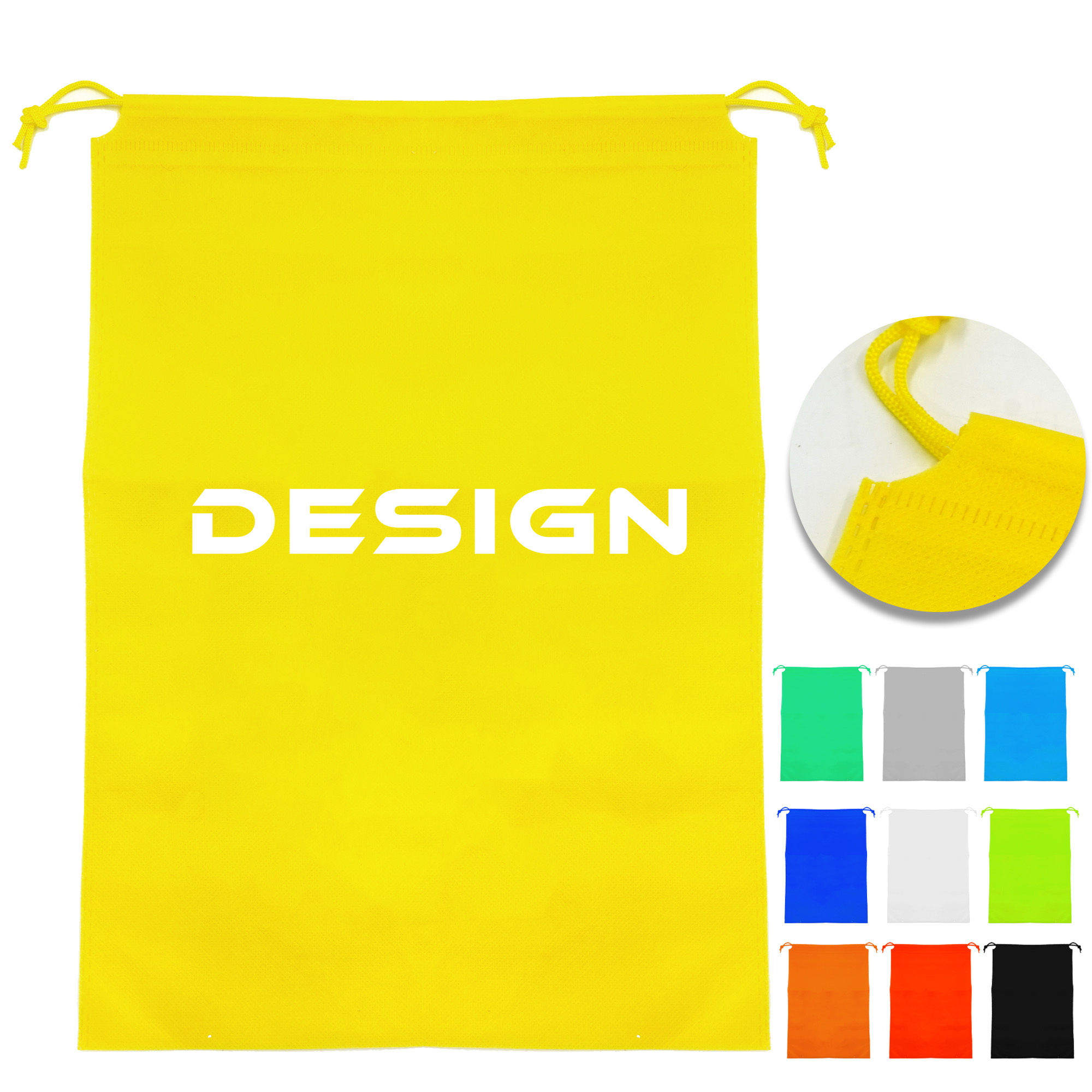 MOQ 50 Dustproof Non-Woven Drawstring Bag for Shoe 4