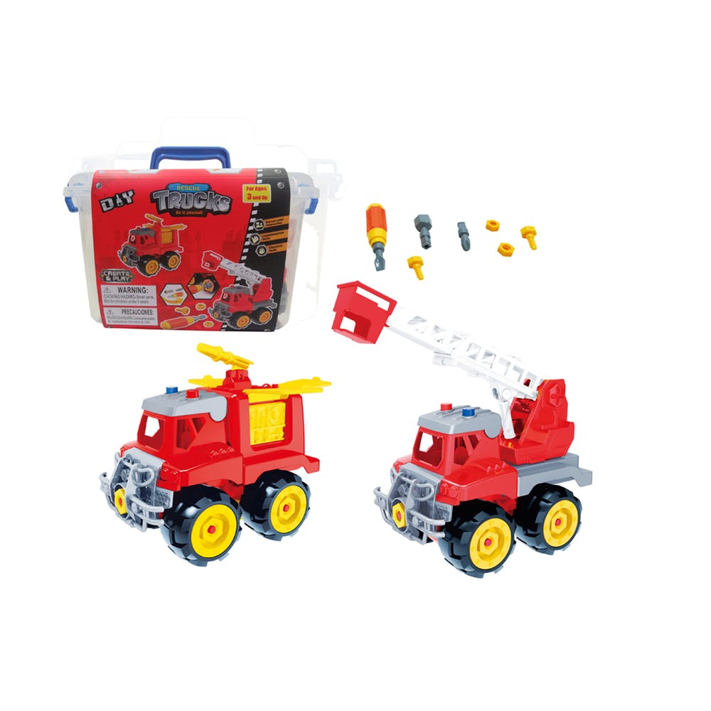 DIY Rescue Truck Sets - 15 Piece Set Assembly 3