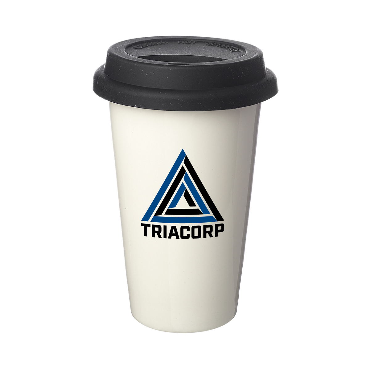 11 oz. Double Wall Ceramic Tumbler (2 Color Imprint)