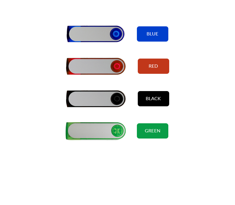 Translucent Swivel USB Flash Drive 12