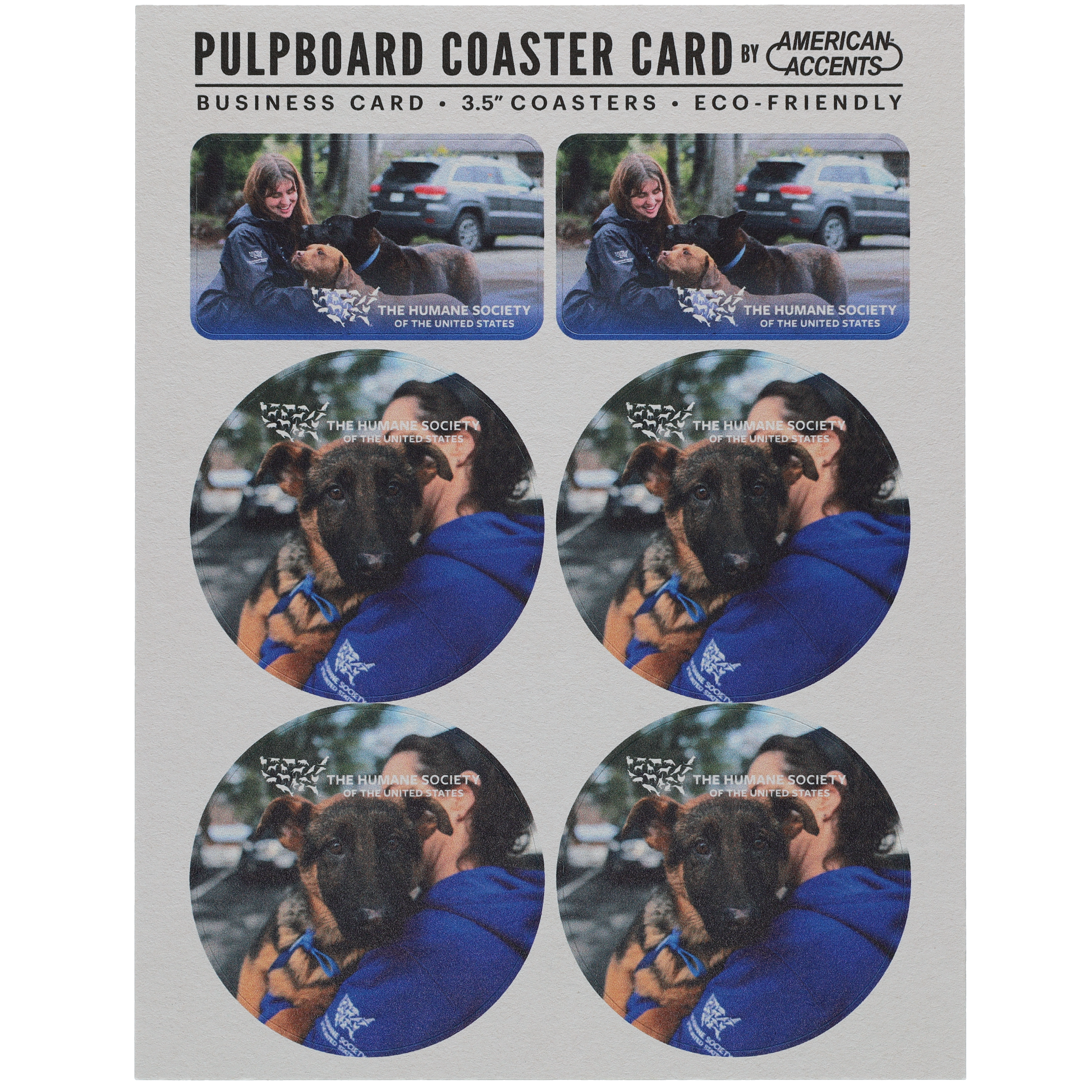 Coaster Card Pulpboard 55 pt Full Size 8.500" x 11.000" Digital Print 3