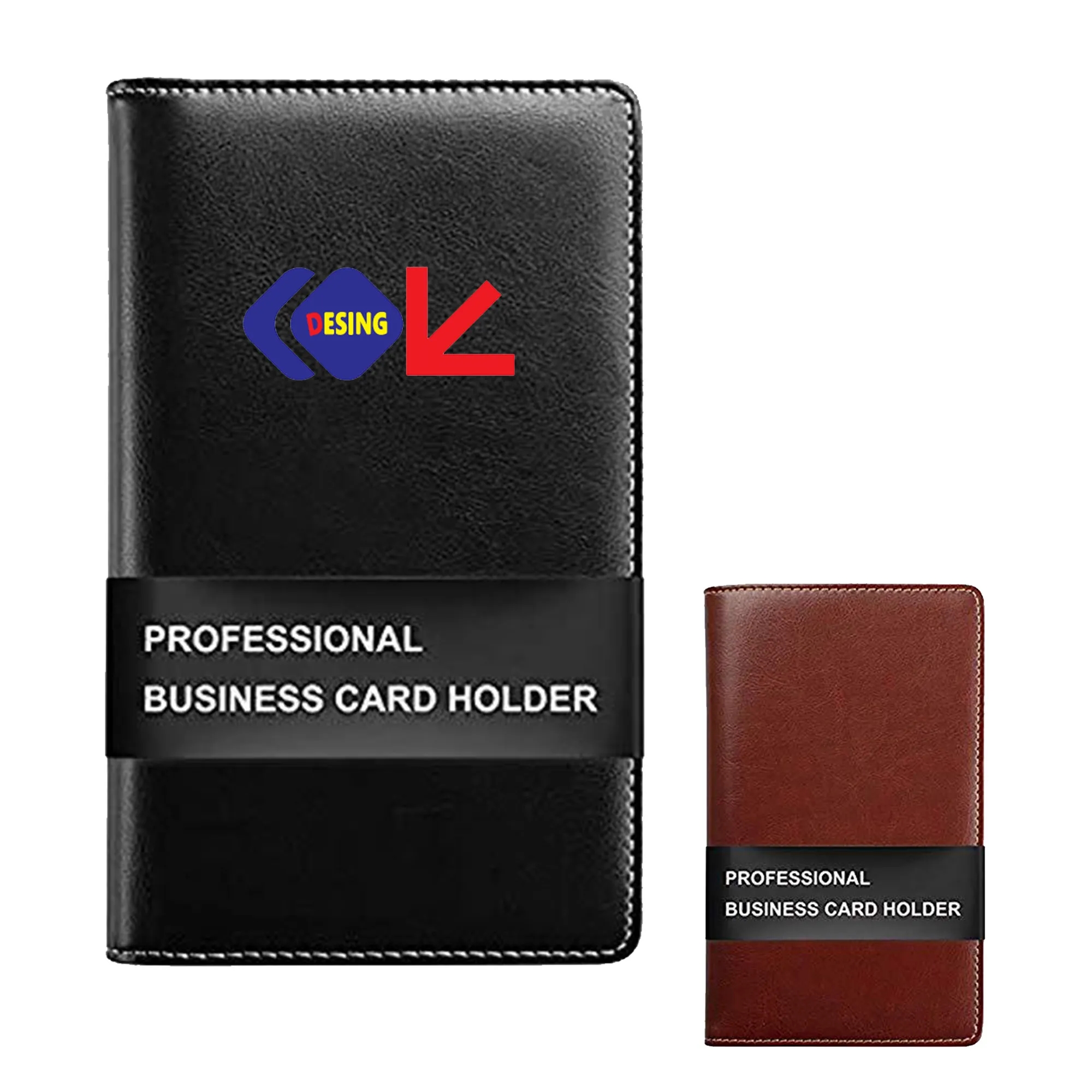 Leather Professional Business Card Book Holder