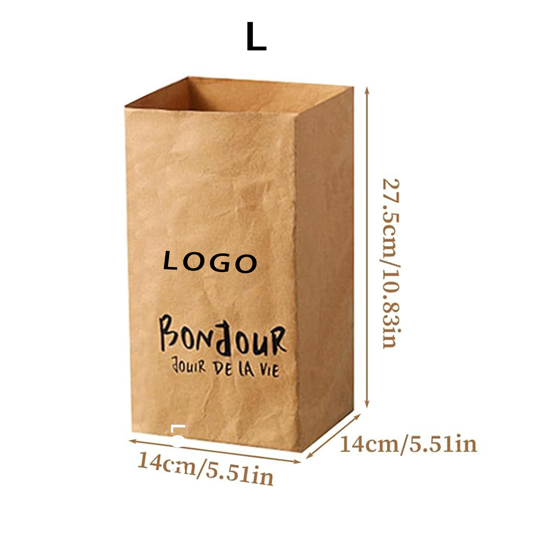 Washable Kraft Paper Bags 11