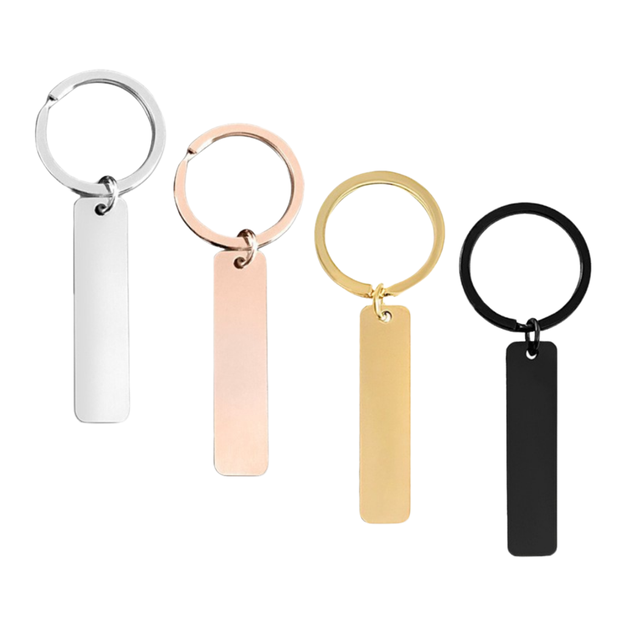 2 Inch Stainless Steel Keychain Tag 3