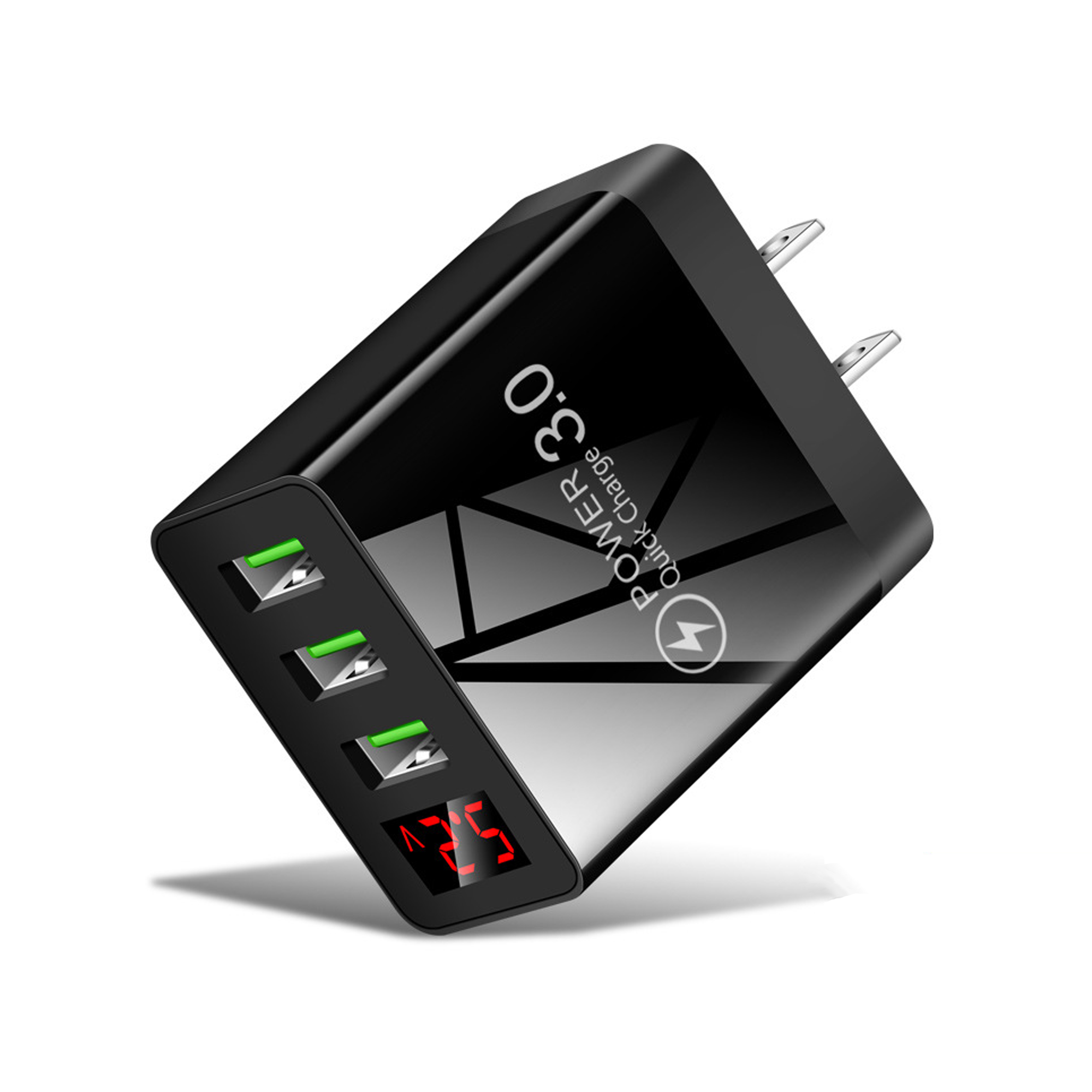 Digital Display 3USB Charging Head 3