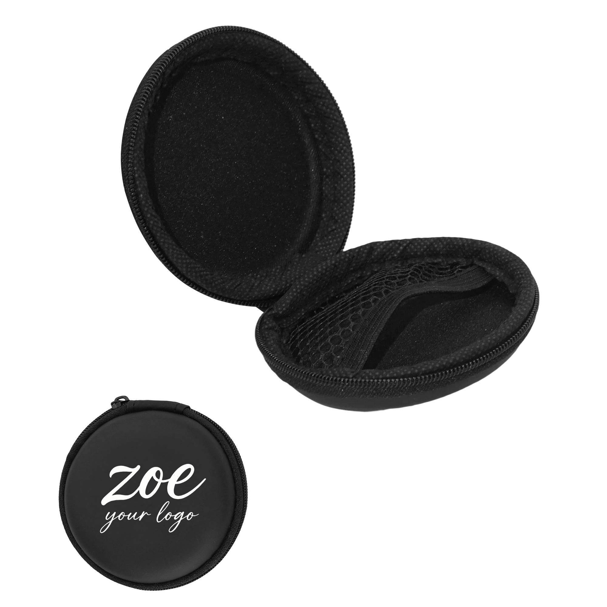 Circle Earbud Case Portable EVA Storage Bag 2