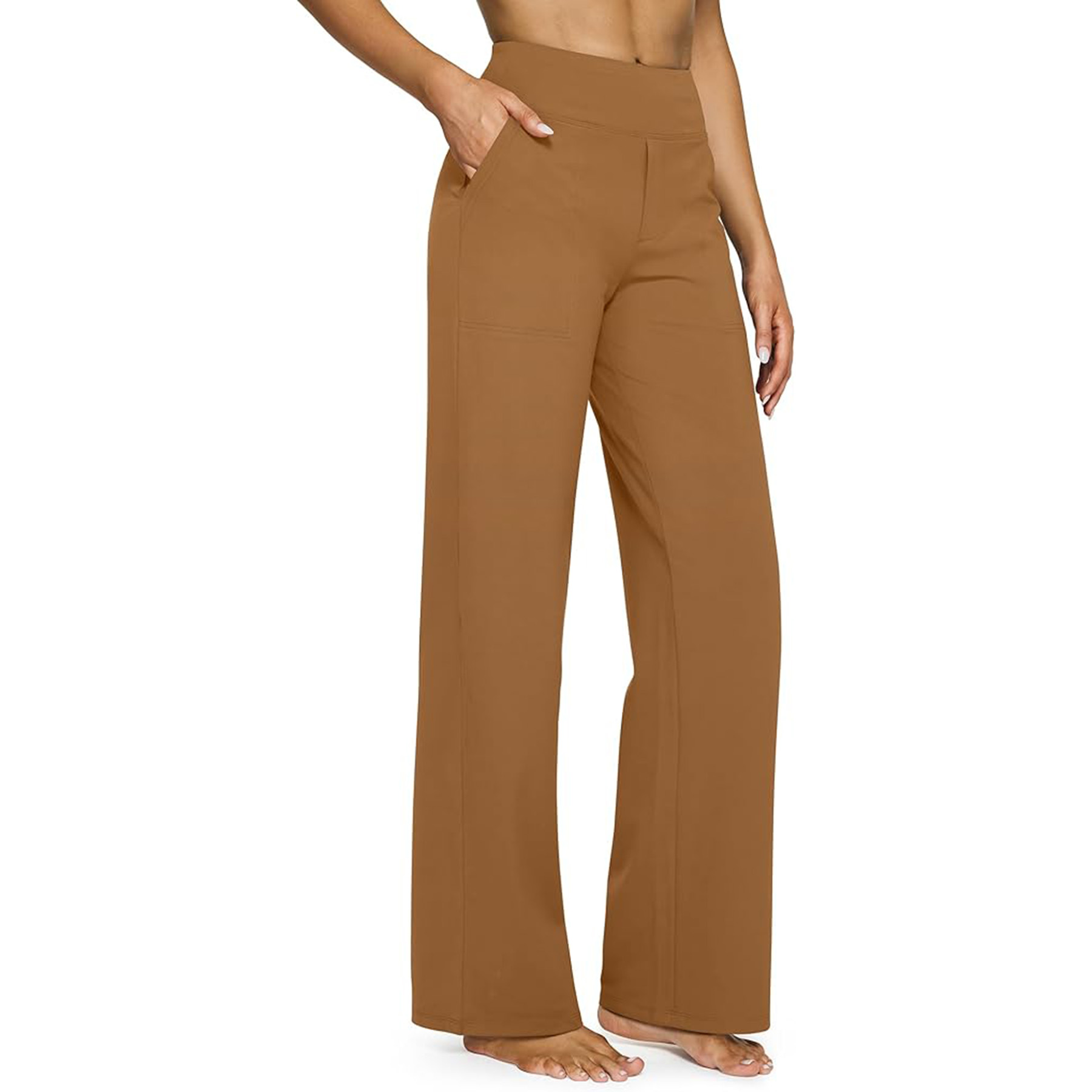High Waisted Stretch Yoga Pants Women's Wide Leg Pants 27