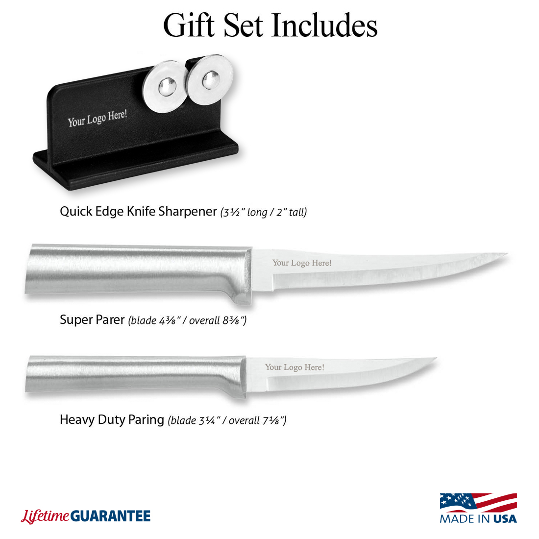 Paring Pair Plus Sharpener Gift Set - Thumbnail 3