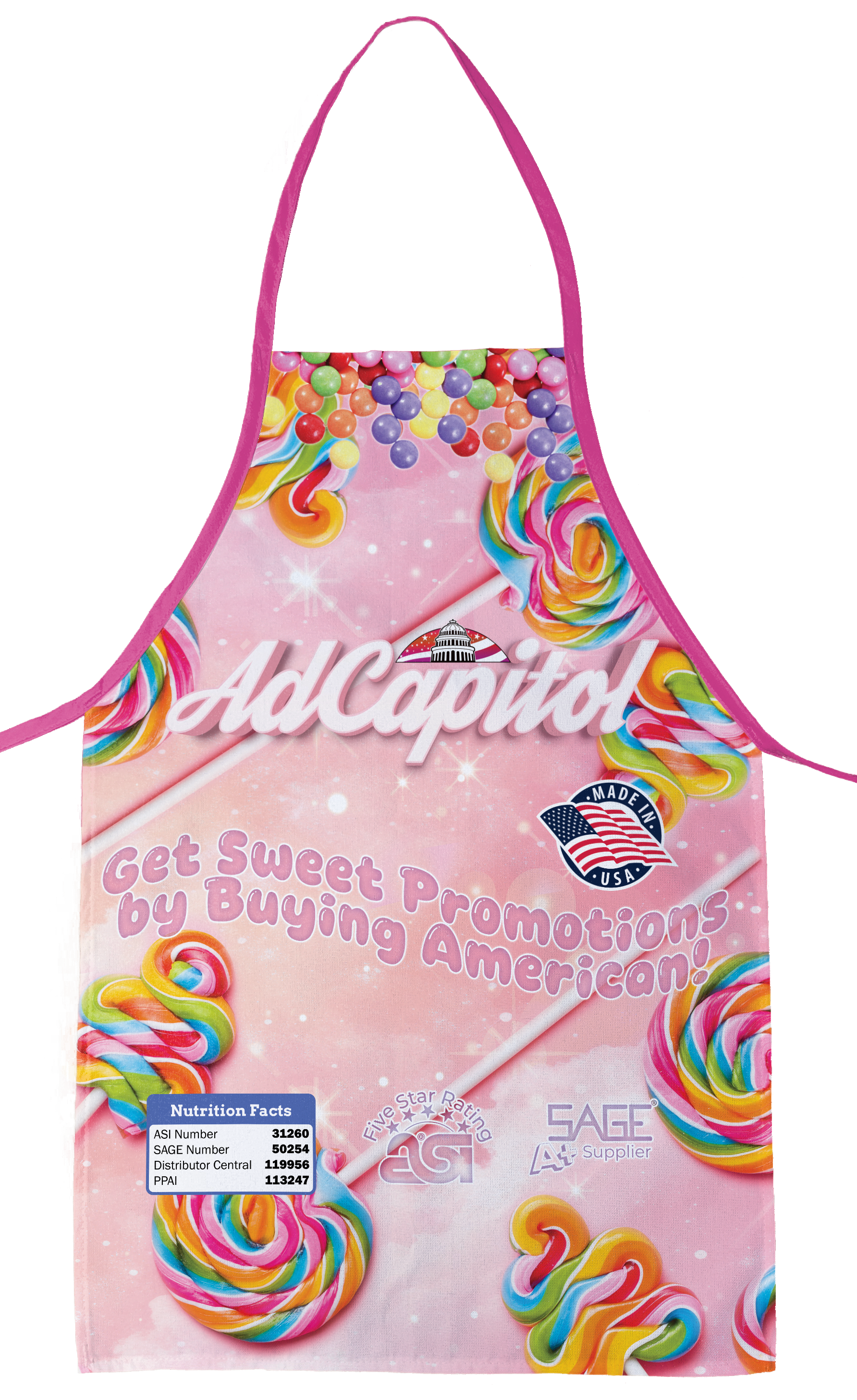 Sublimated Mid-Size Bib Apron 7
