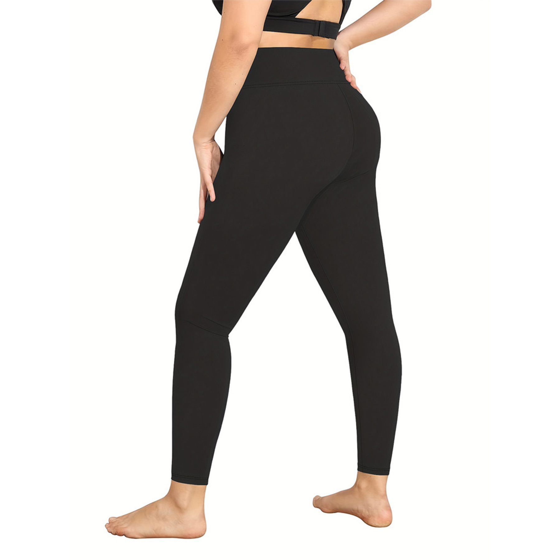 Women Fleece Lined Waist Winter Thermal Yoga Leggings 30