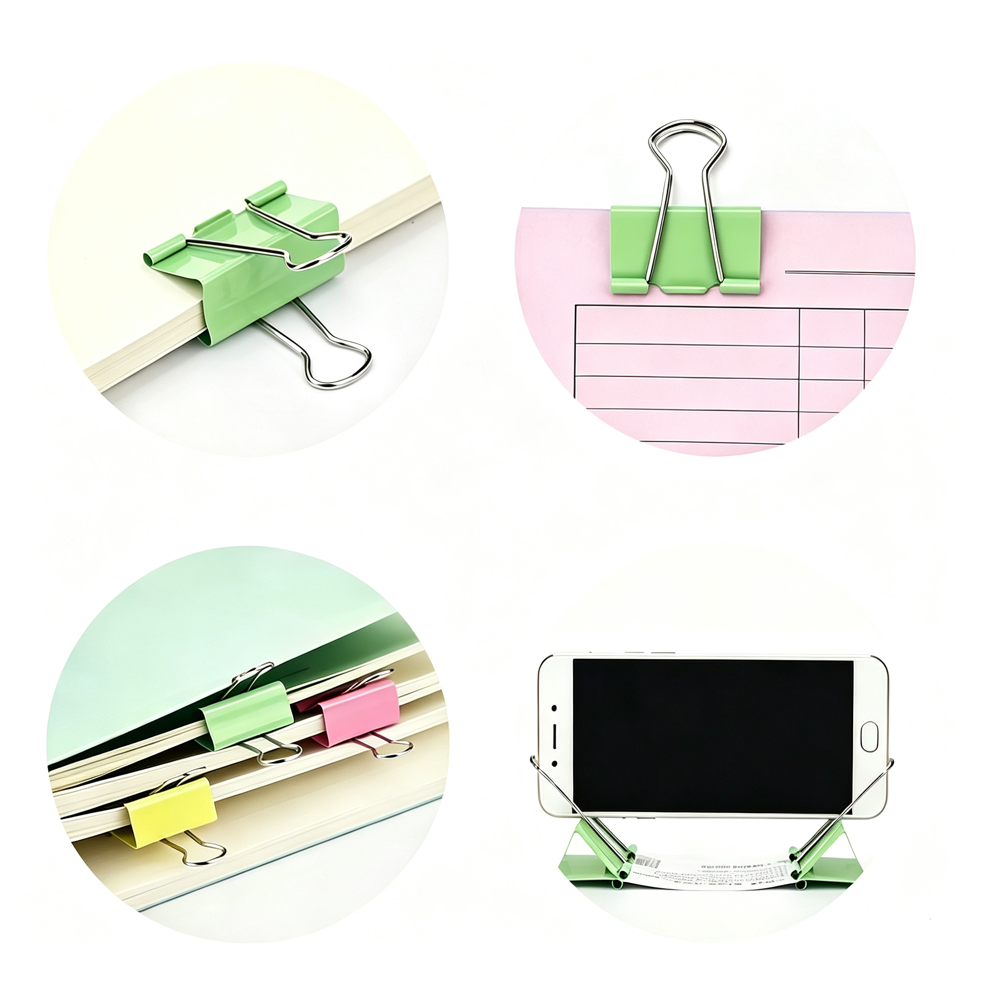 2.1 Inch Colorful Binder Clips 3