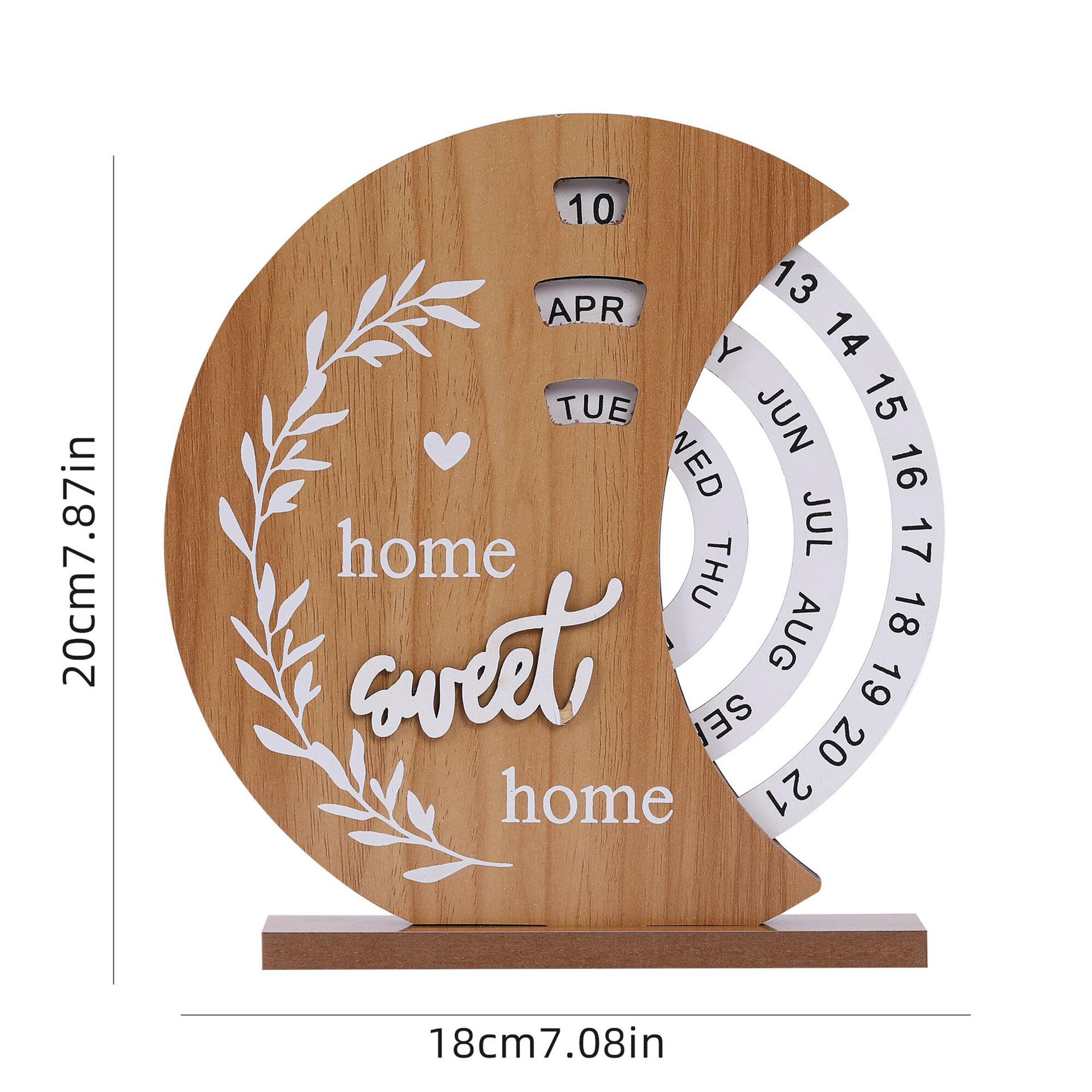 Wood Eco-Friendly Perpetual Calendar With Customizable Design 10