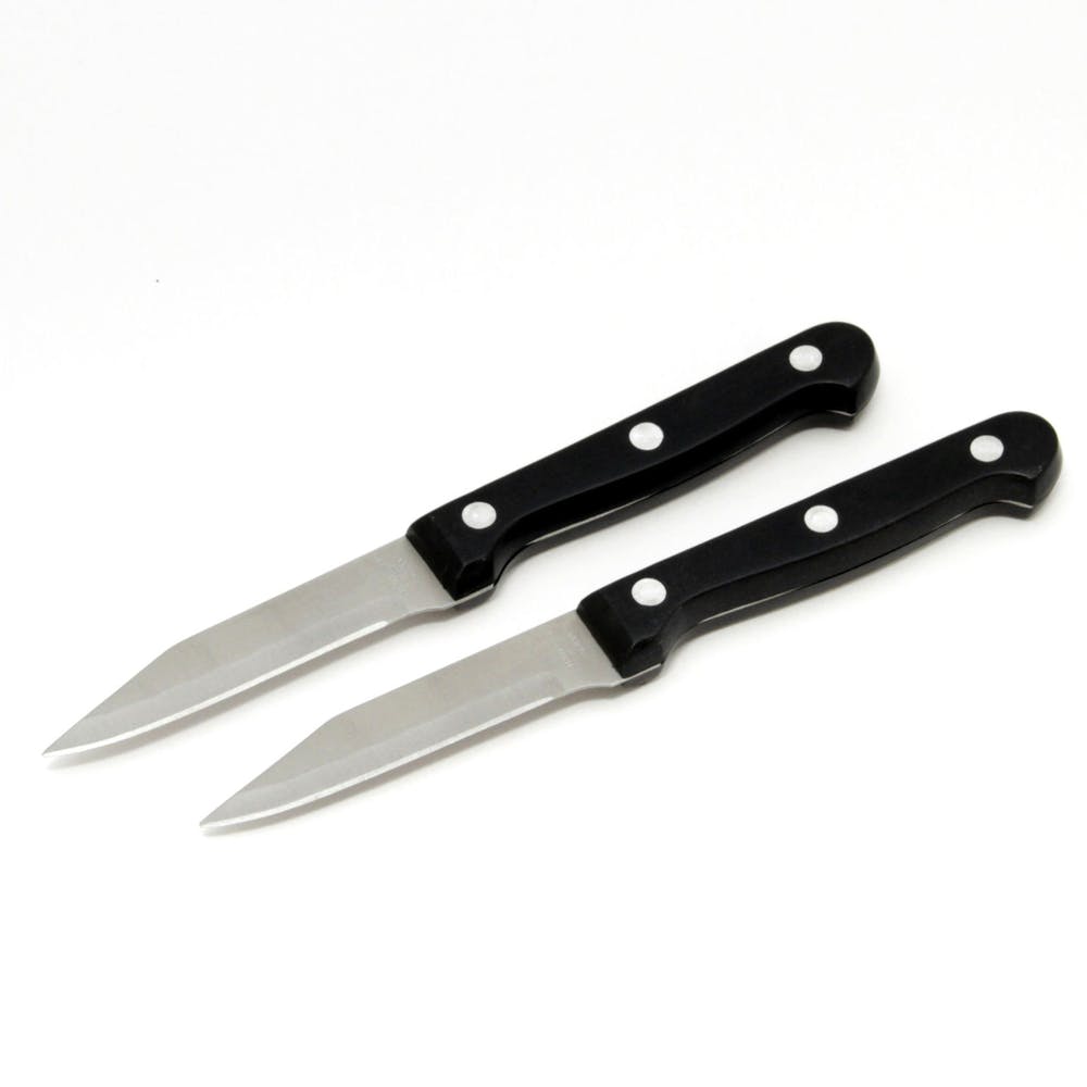 Paring Knife Sets - Black 2 Pack 3.5" 3