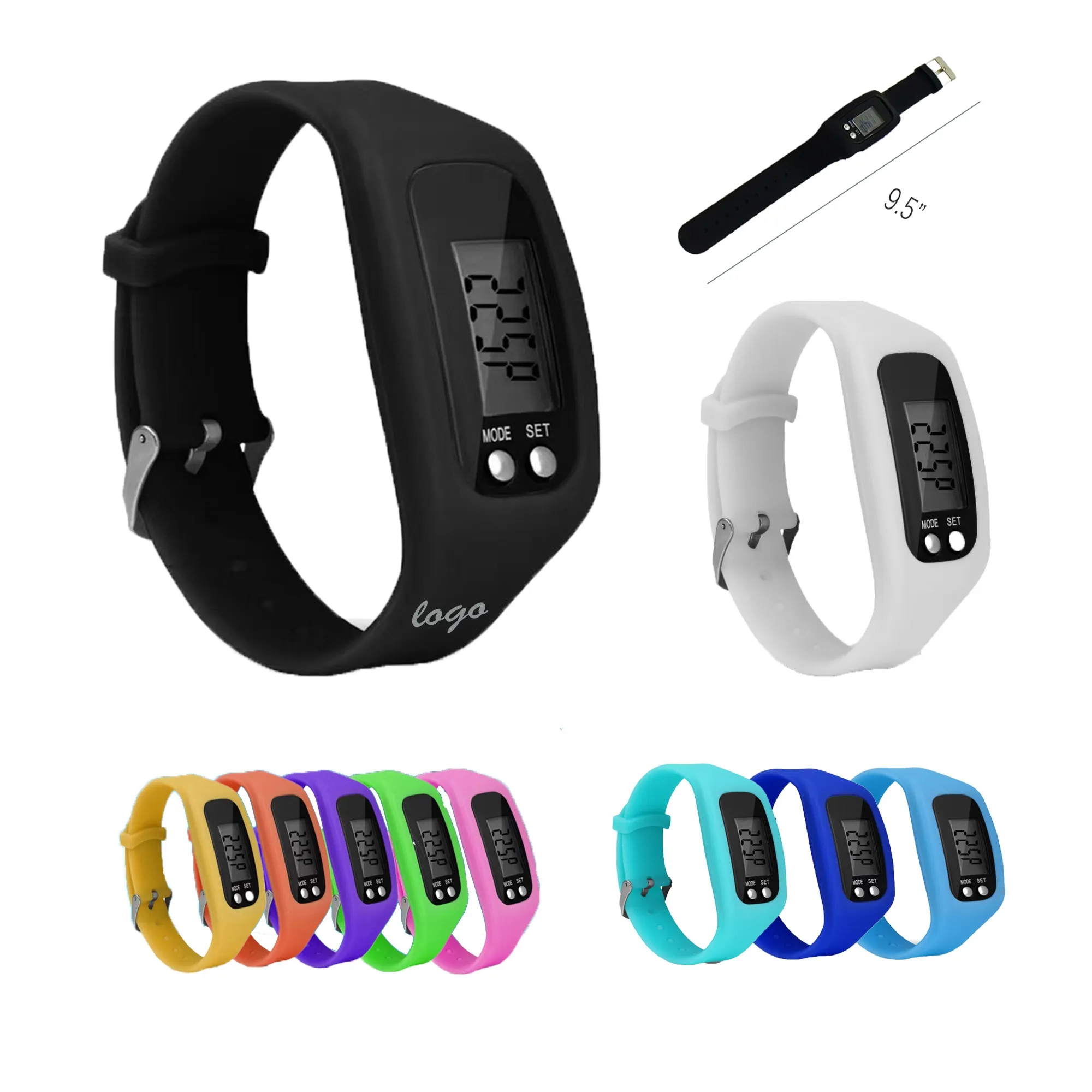 Silicone Pedometer Watch 10