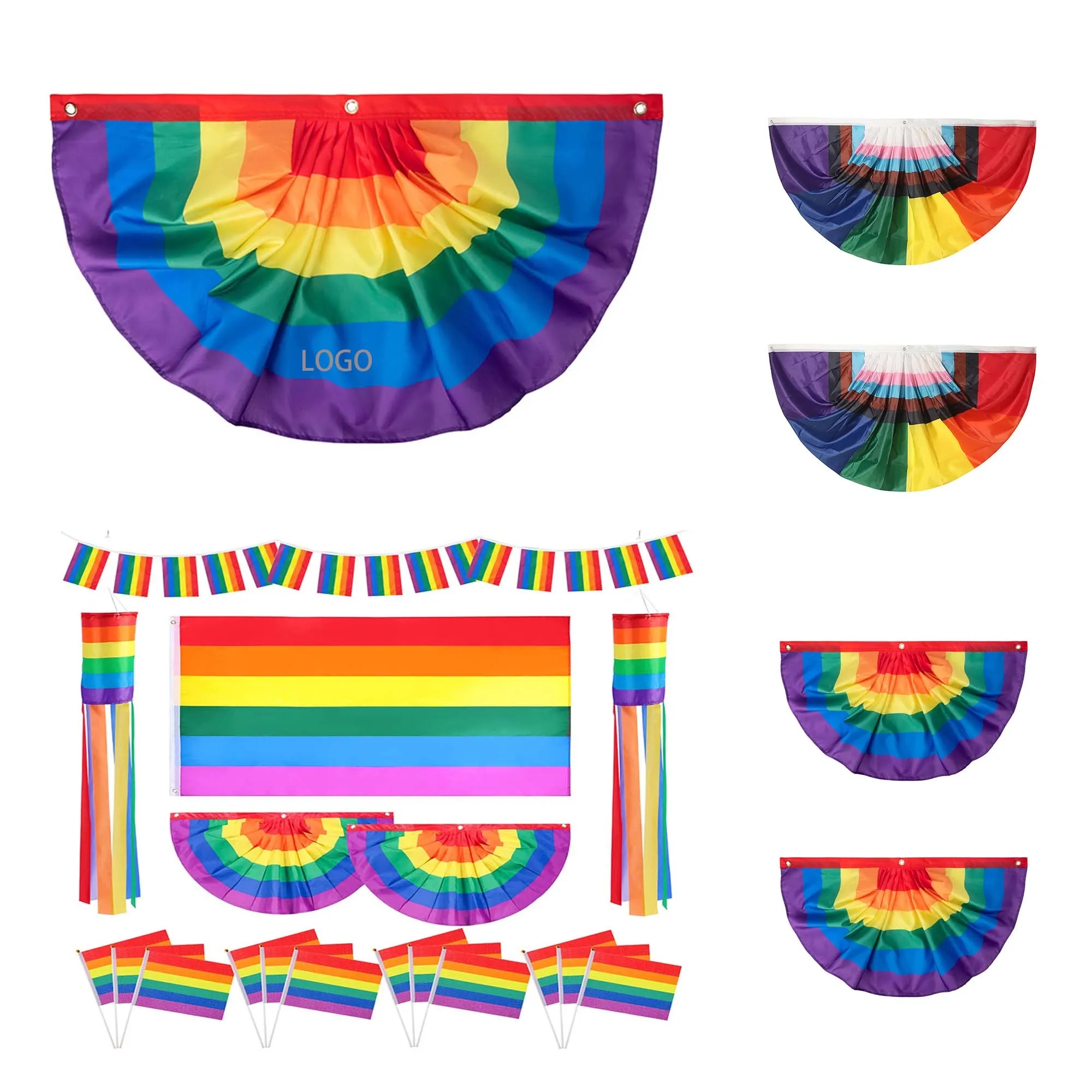 Rainbow Sector Shaped Banner