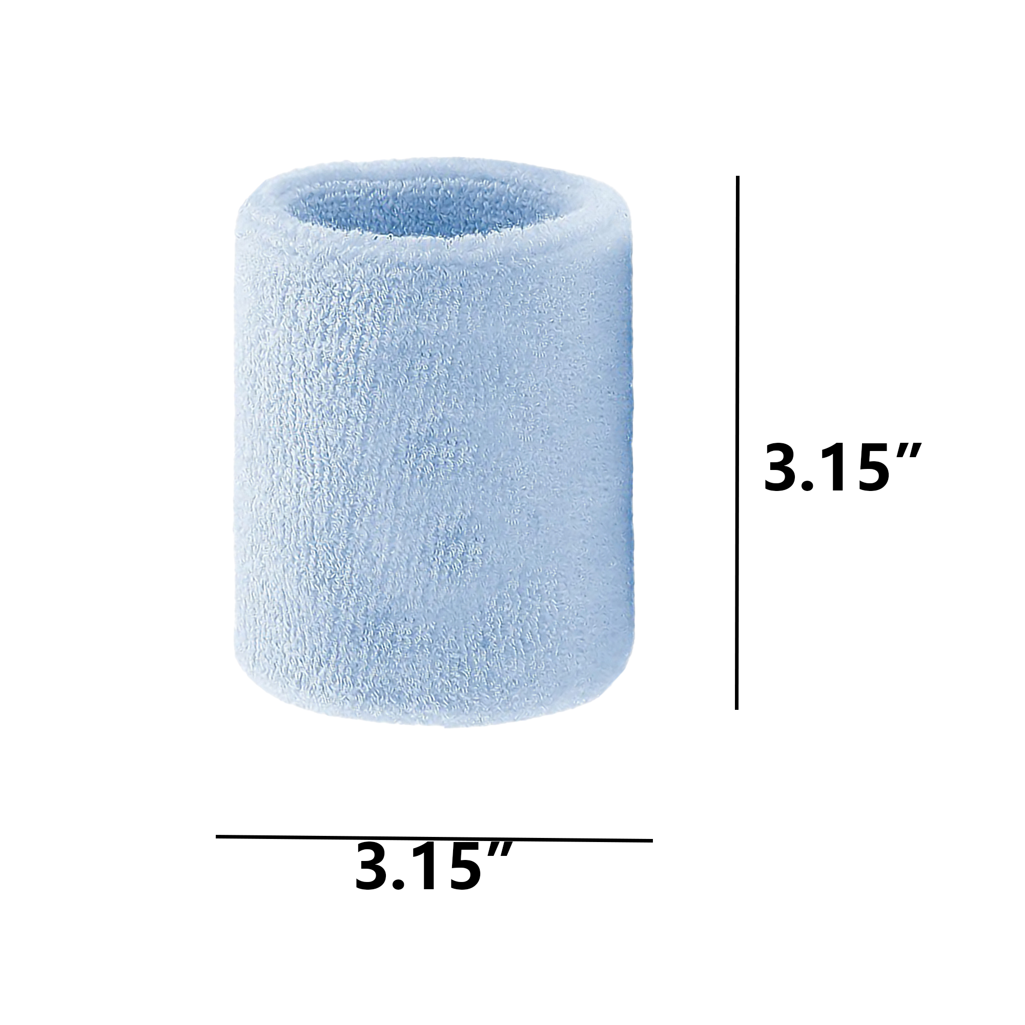 Sporty Embroidered Wristbands Made of Polyester 35