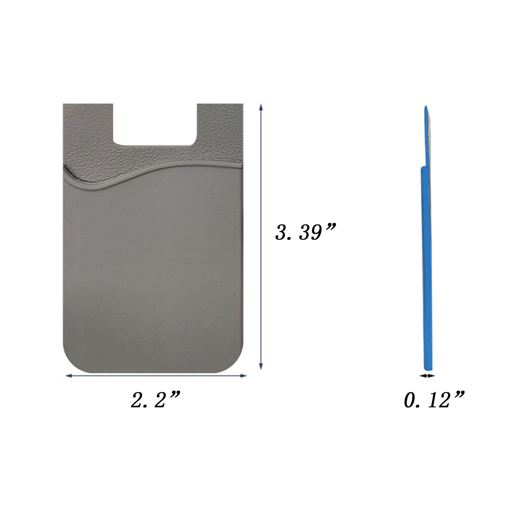 Single-Layer Customizable Silicone Mobile Wallet 5