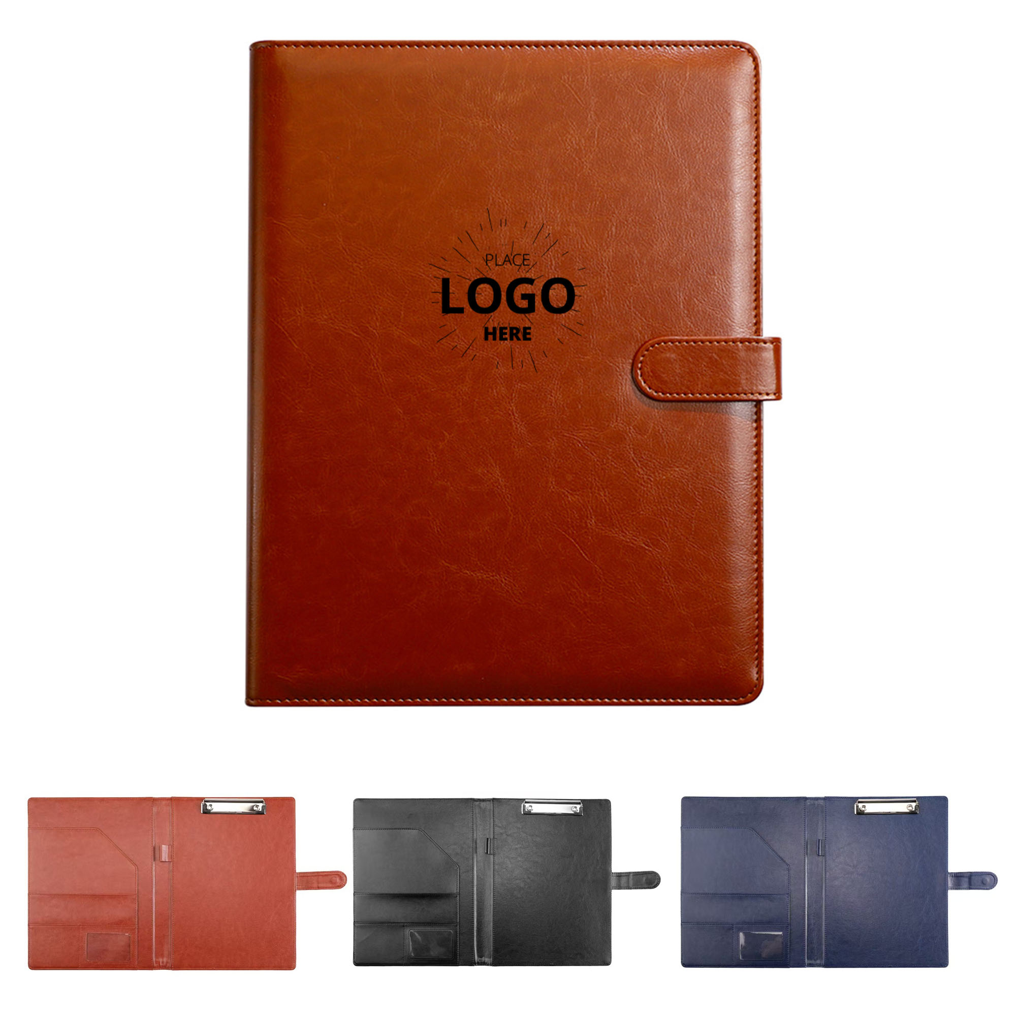 A4 PU Leather Padfolio Clipboard