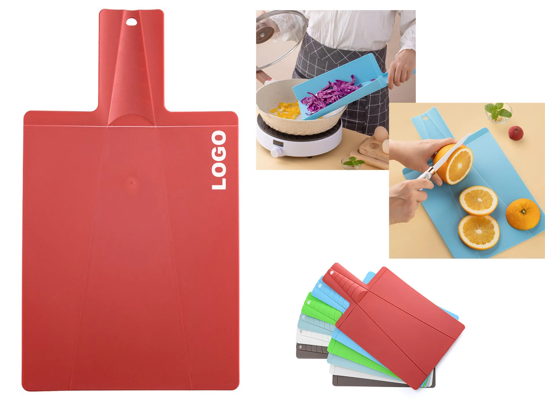 Plastic Foldable Cutting Board With Handle